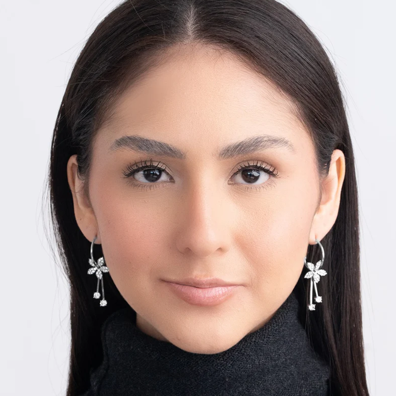 6-in-1 Glamour Lily Adjustable Earrings