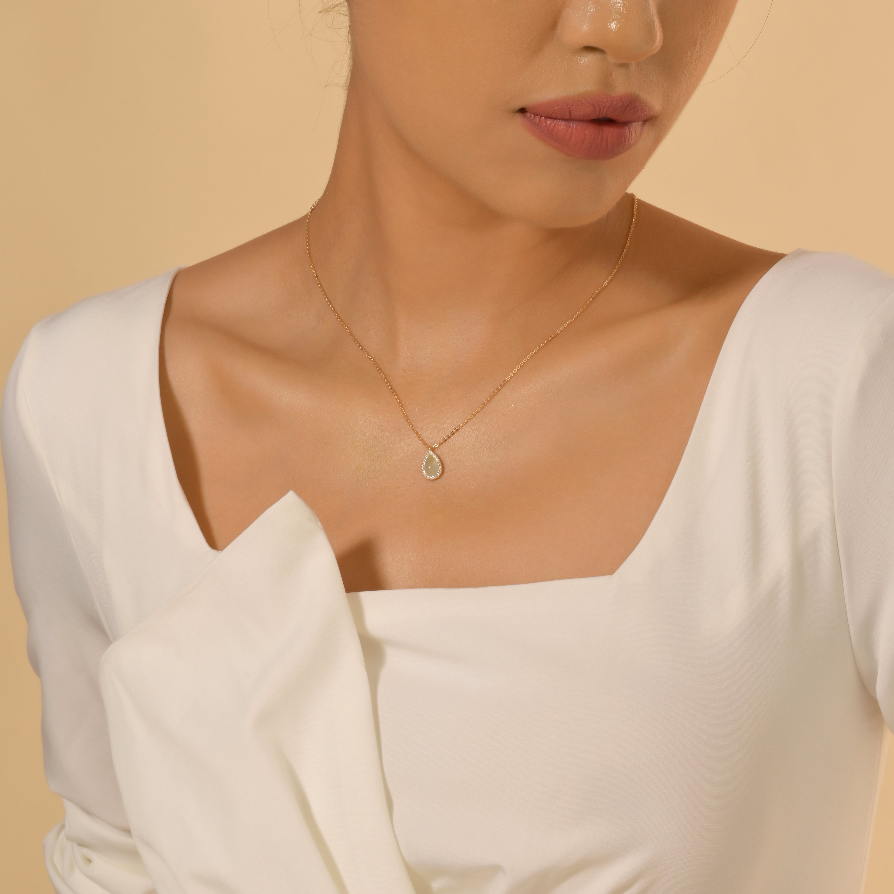 Sterling Silver Pure Essence Jade Necklace