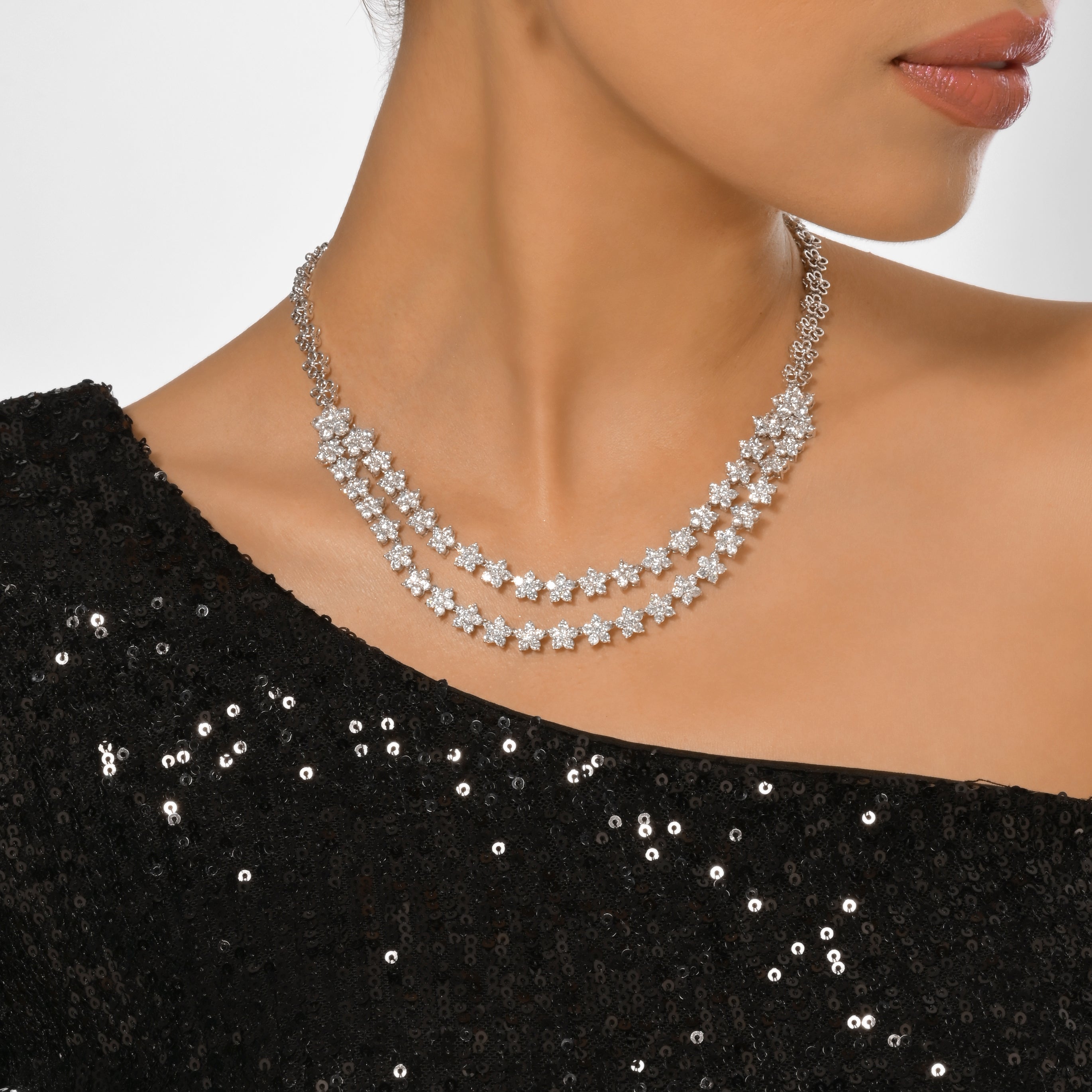 Collar en capas Radiant Blossom