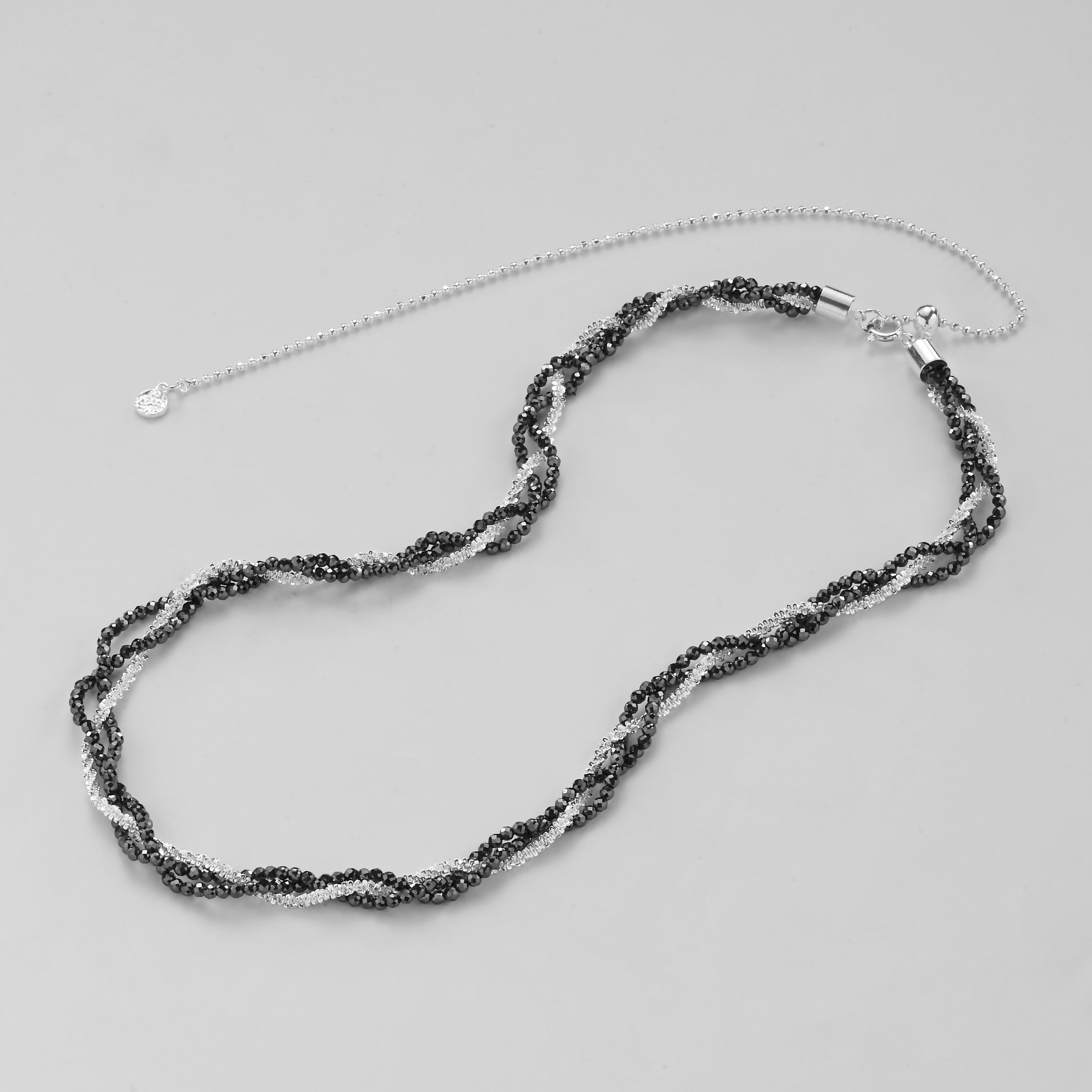 Midnight Elegance Beaded Necklace