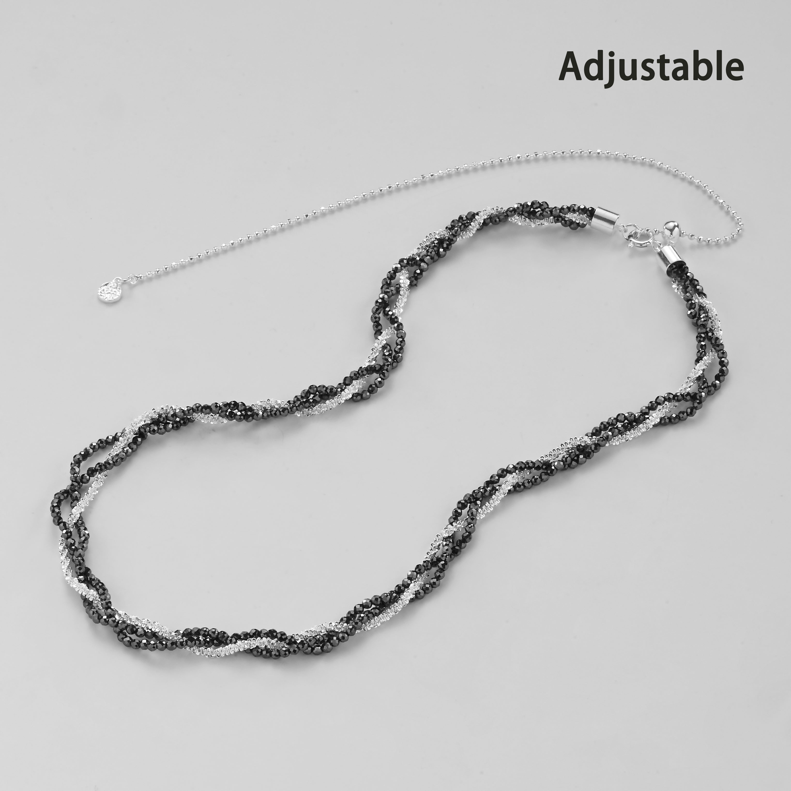 Midnight Elegance Beaded Necklace