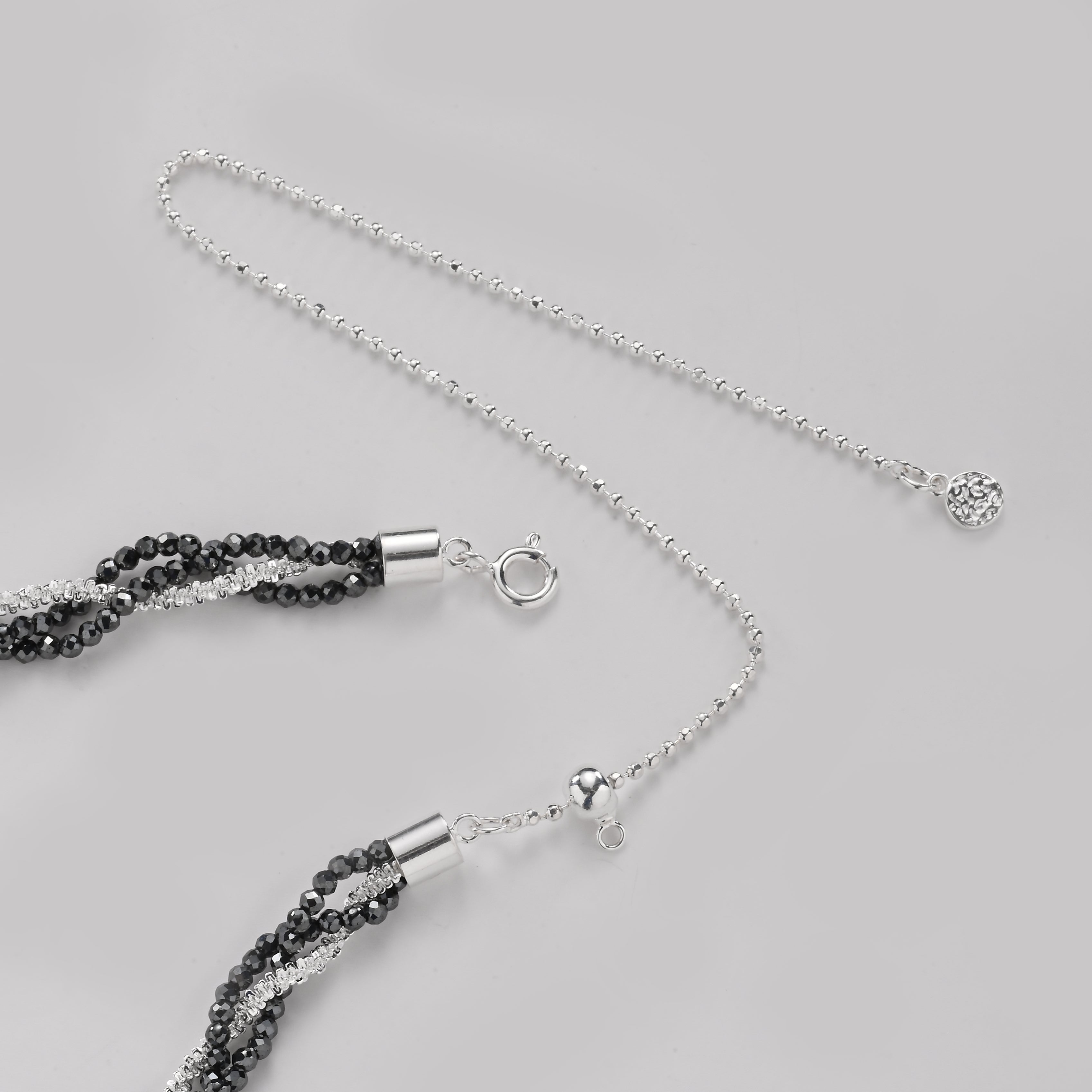 Midnight Elegance Beaded Necklace