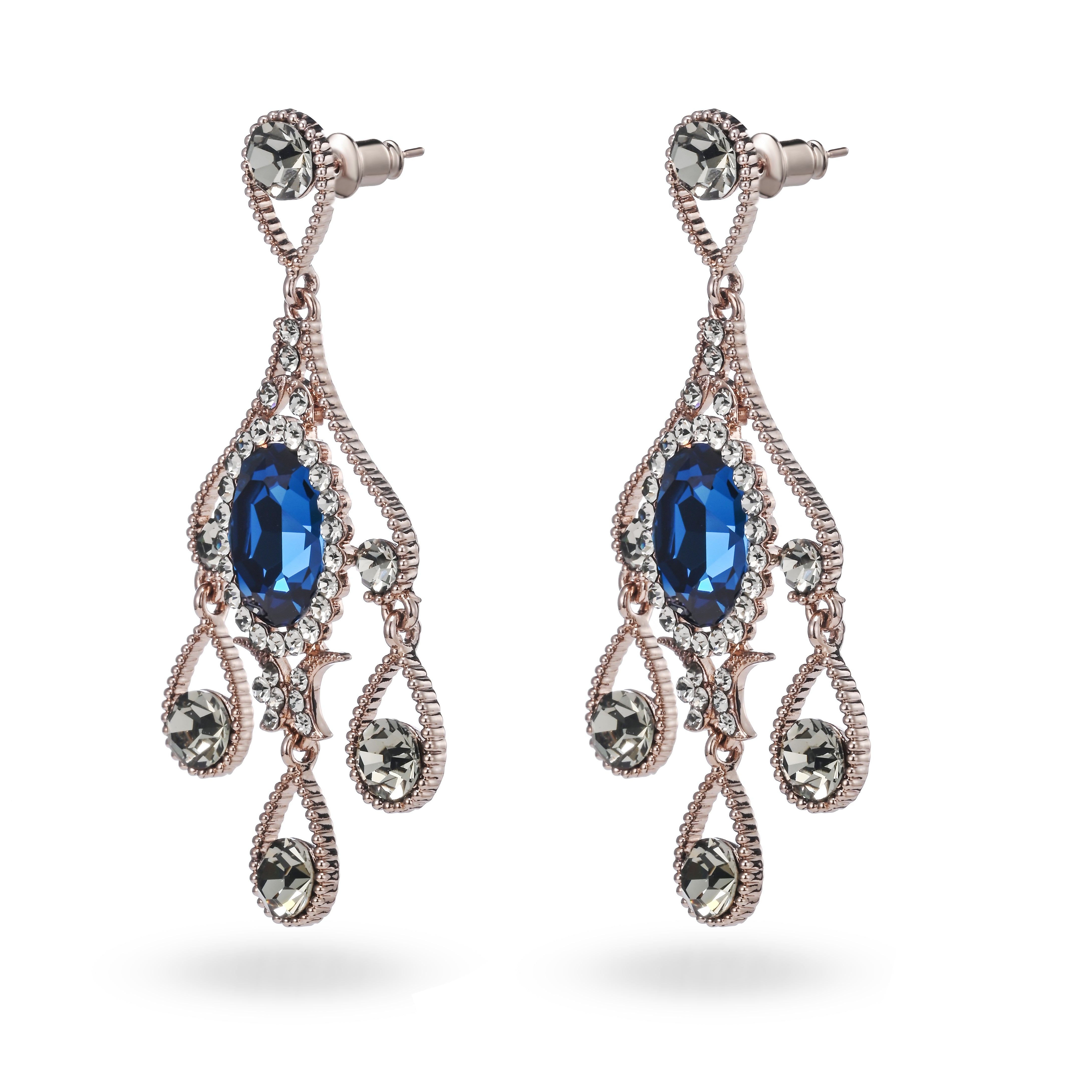 Royal Sapphire Crystal Jewelry Set