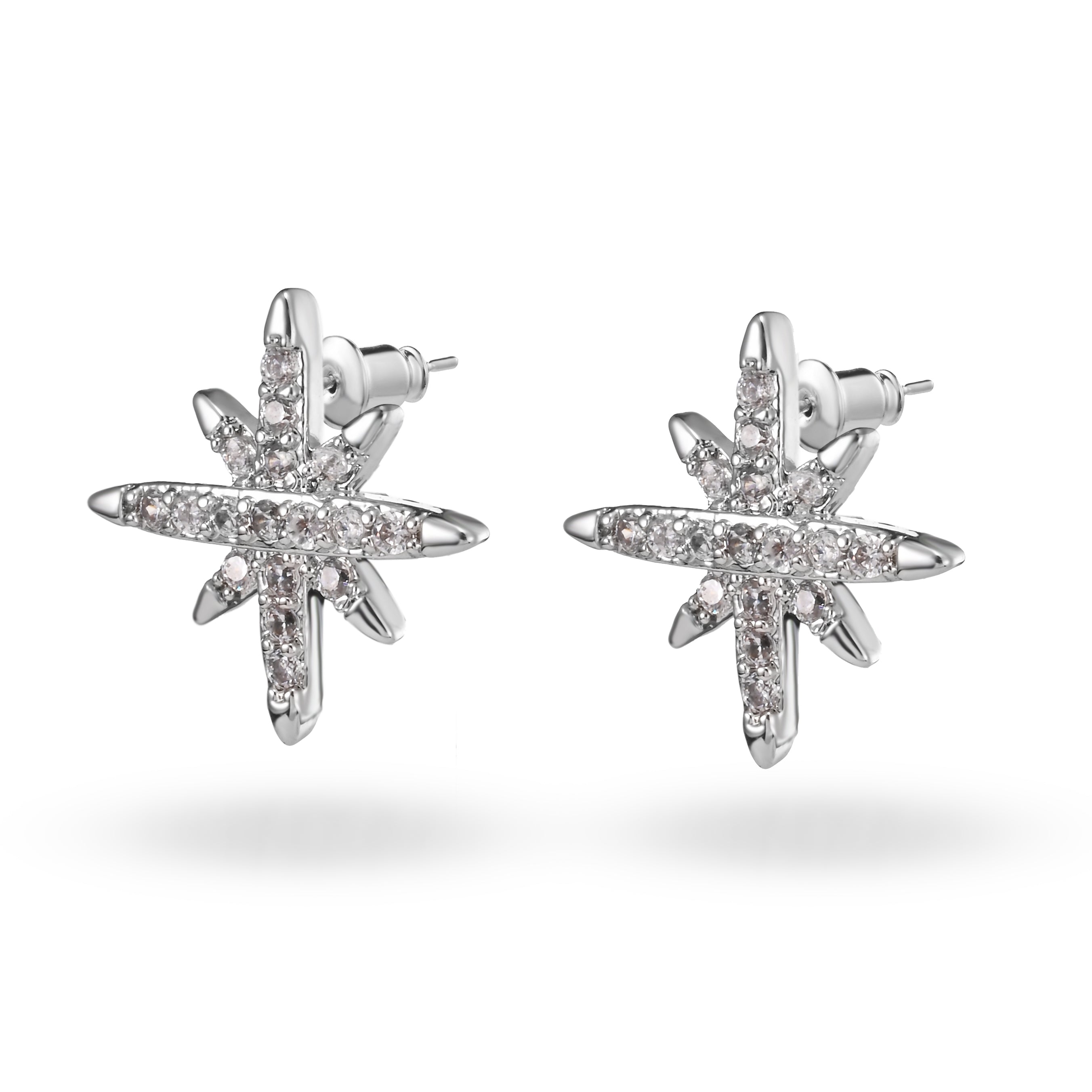 Delicados pendientes con forma de estrella