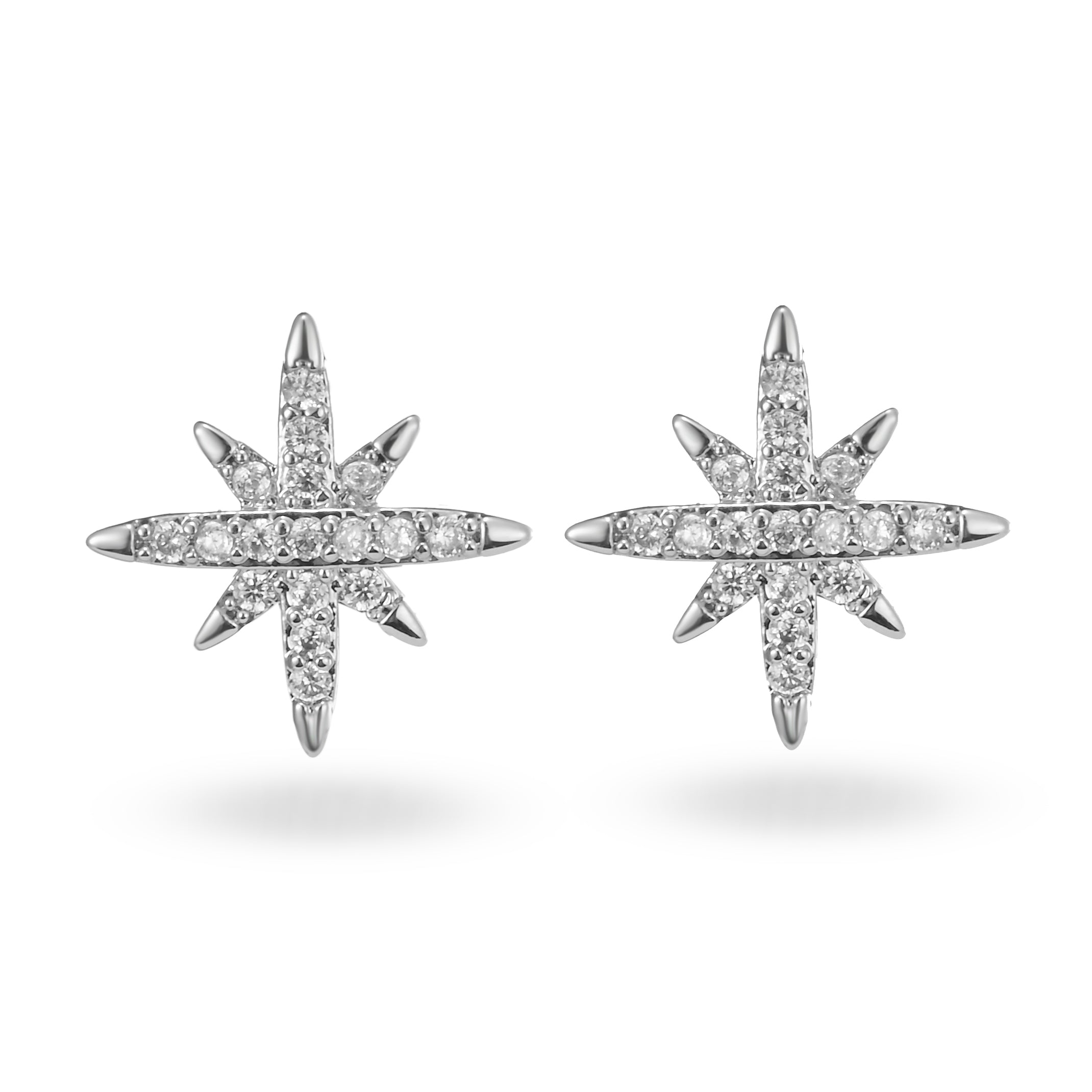 Delicados pendientes con forma de estrella