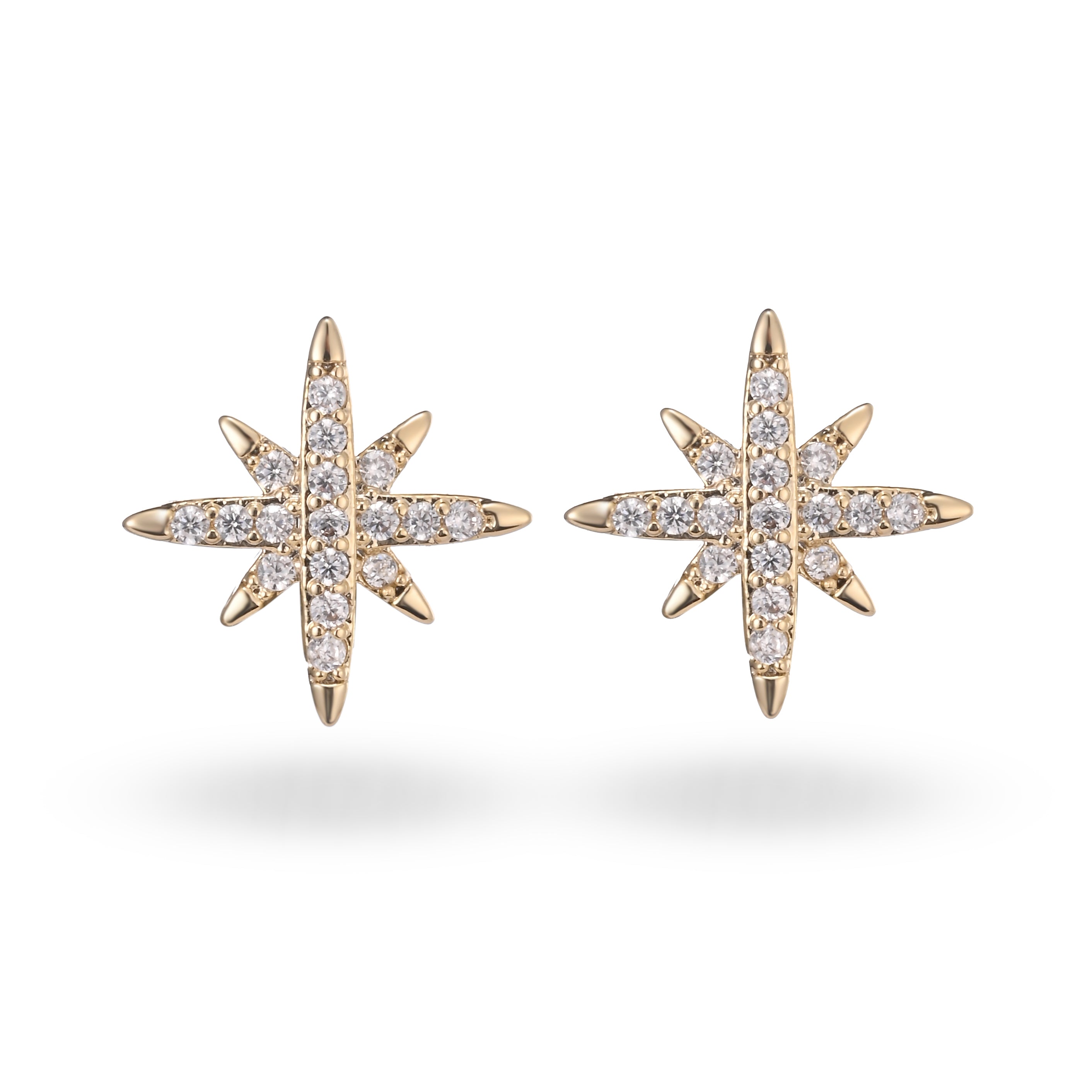 Delicados pendientes con forma de estrella