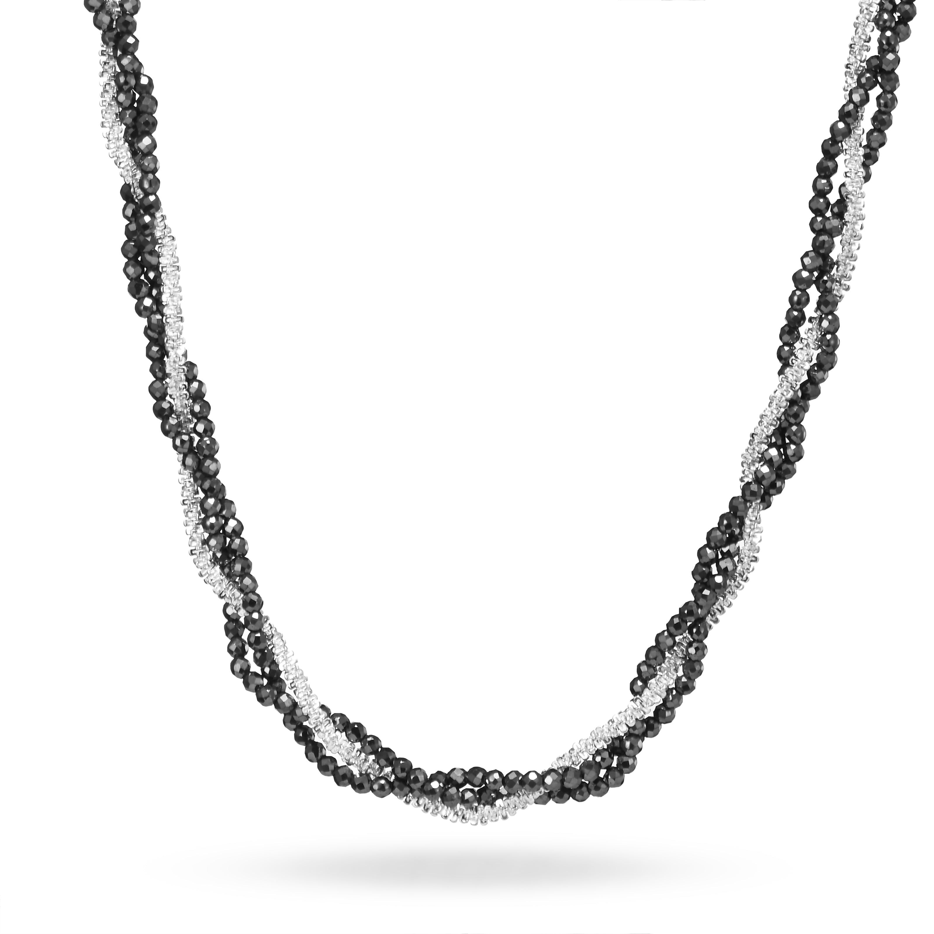 Midnight Elegance Beaded Necklace