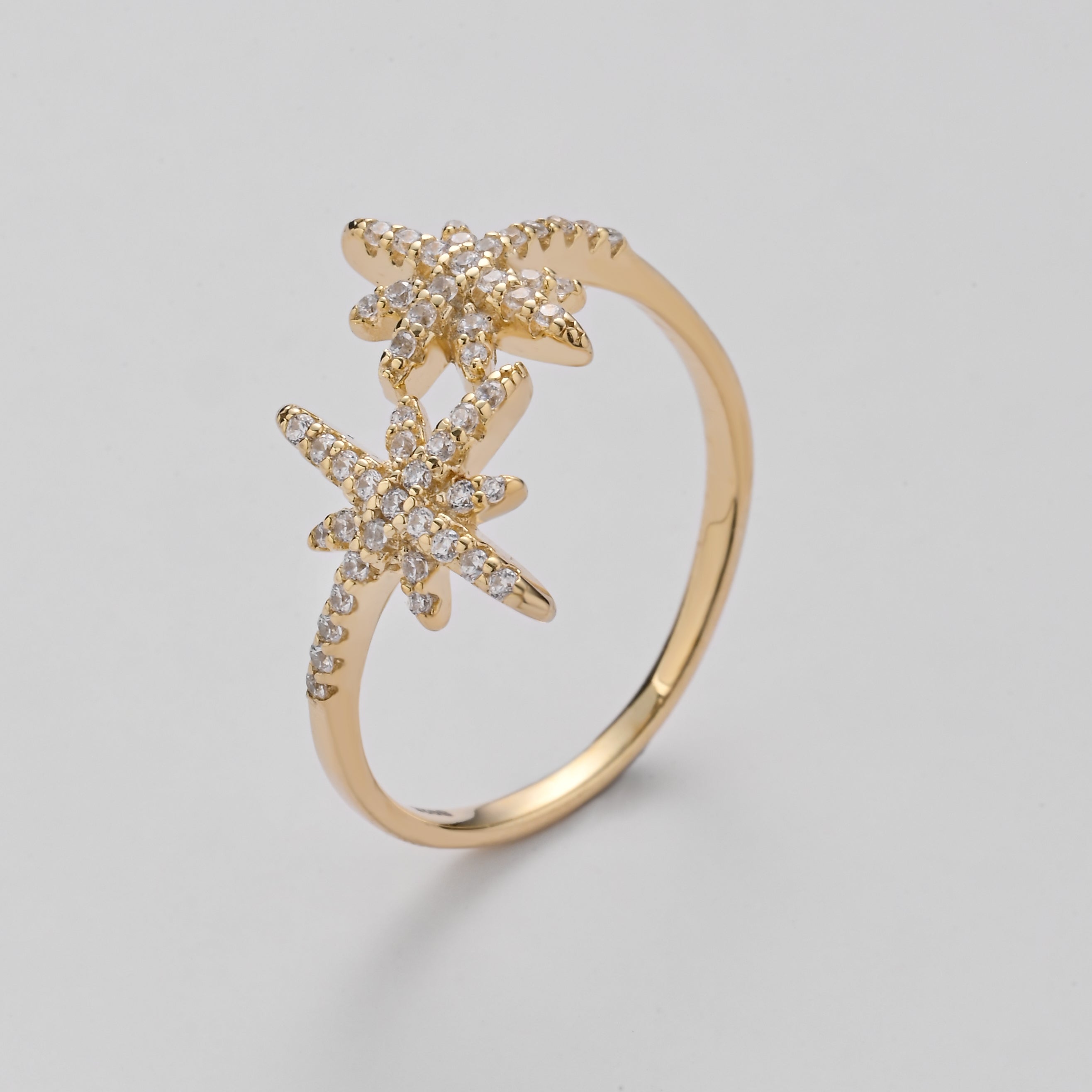 Delicados pendientes con forma de estrella