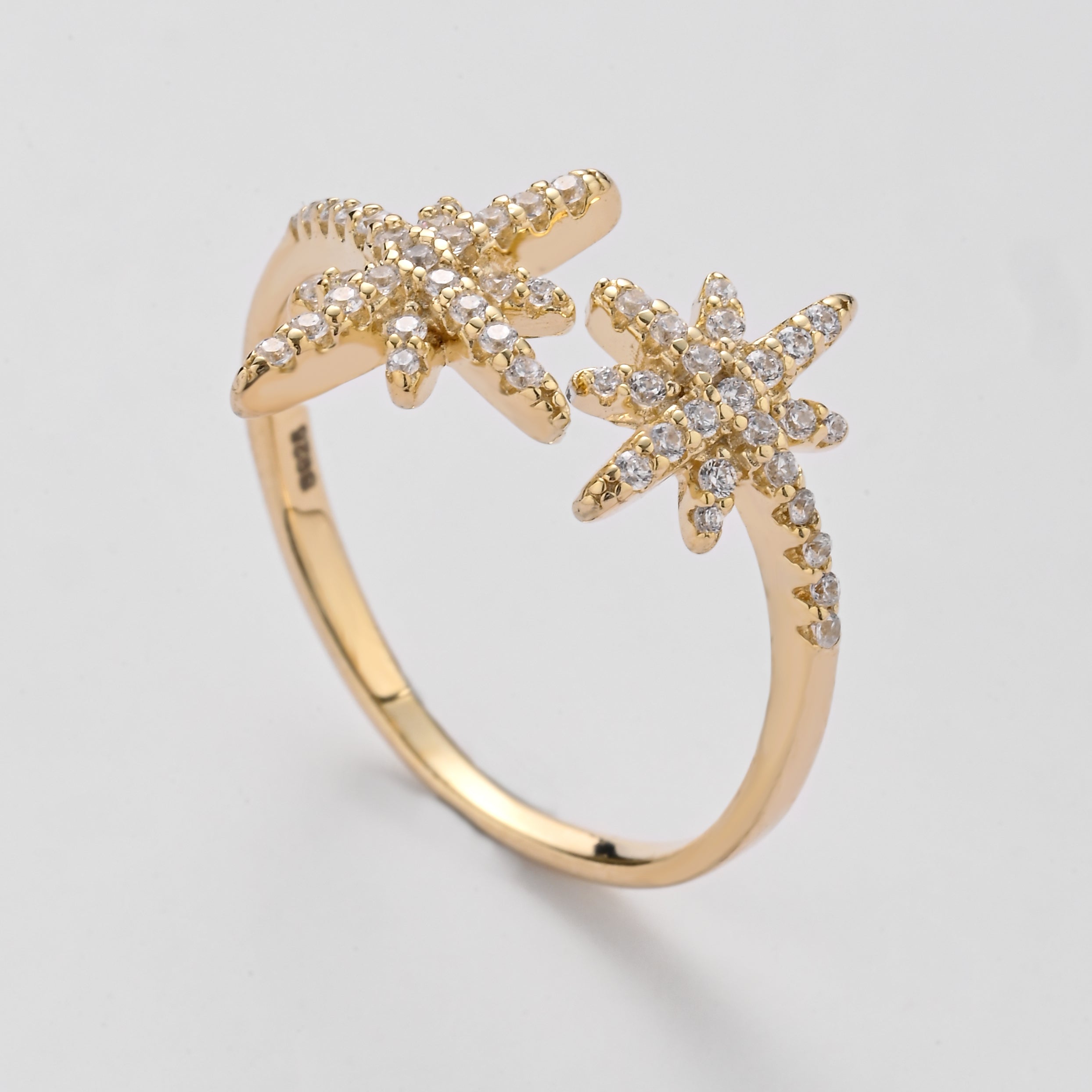 Delicados pendientes con forma de estrella