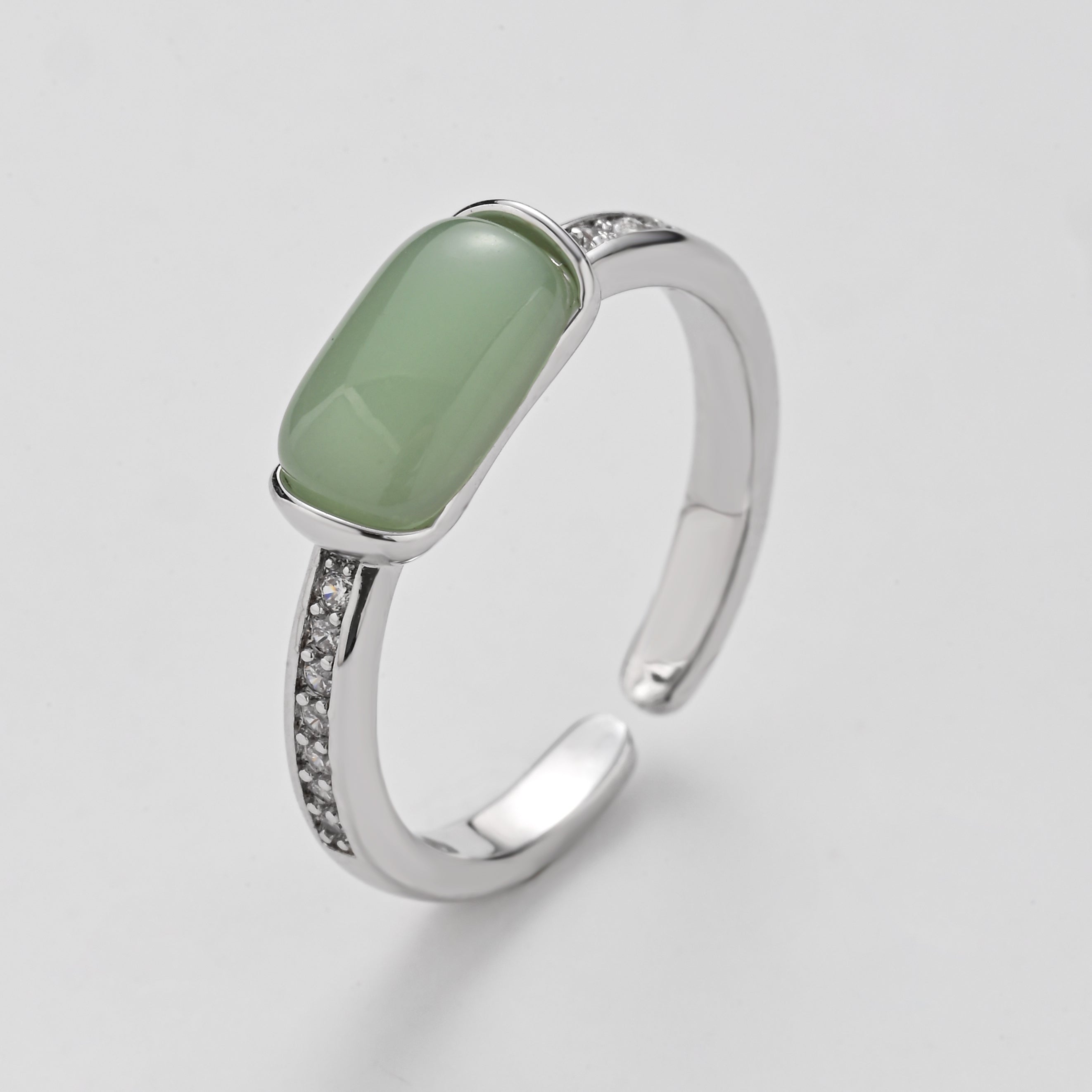 Mint Jade Horizon Ring