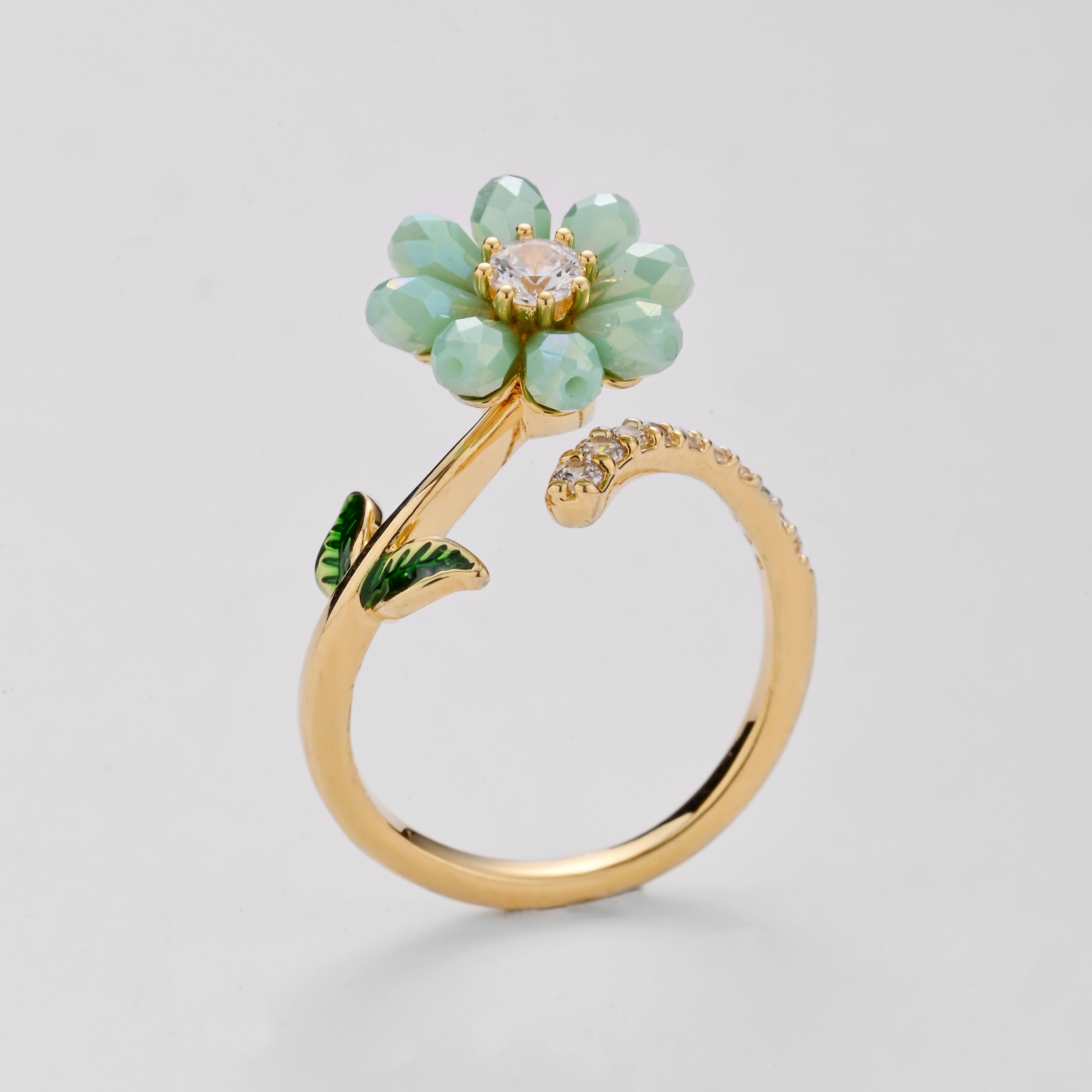 Springtime Daisy Fidget Ring