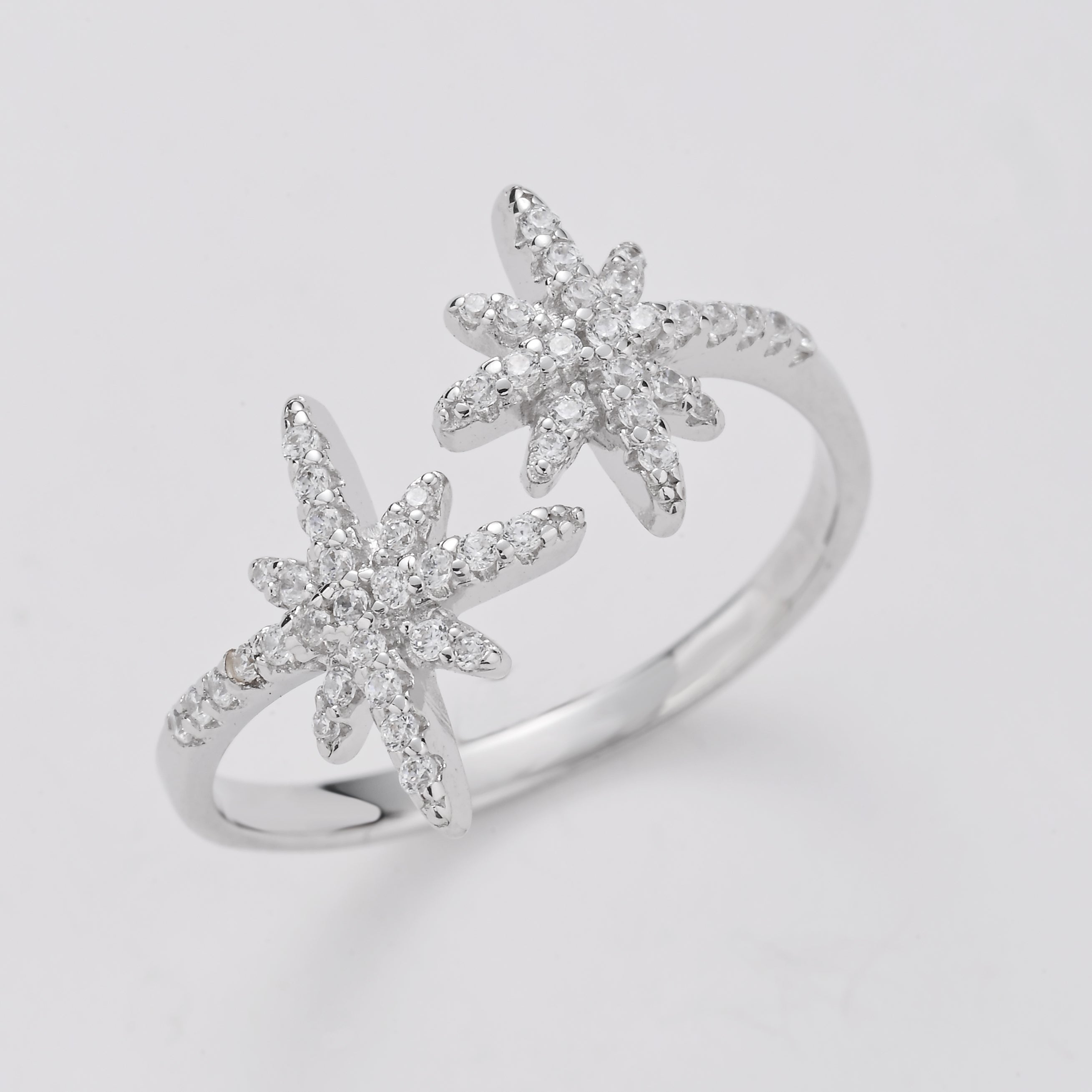 Delicados pendientes con forma de estrella