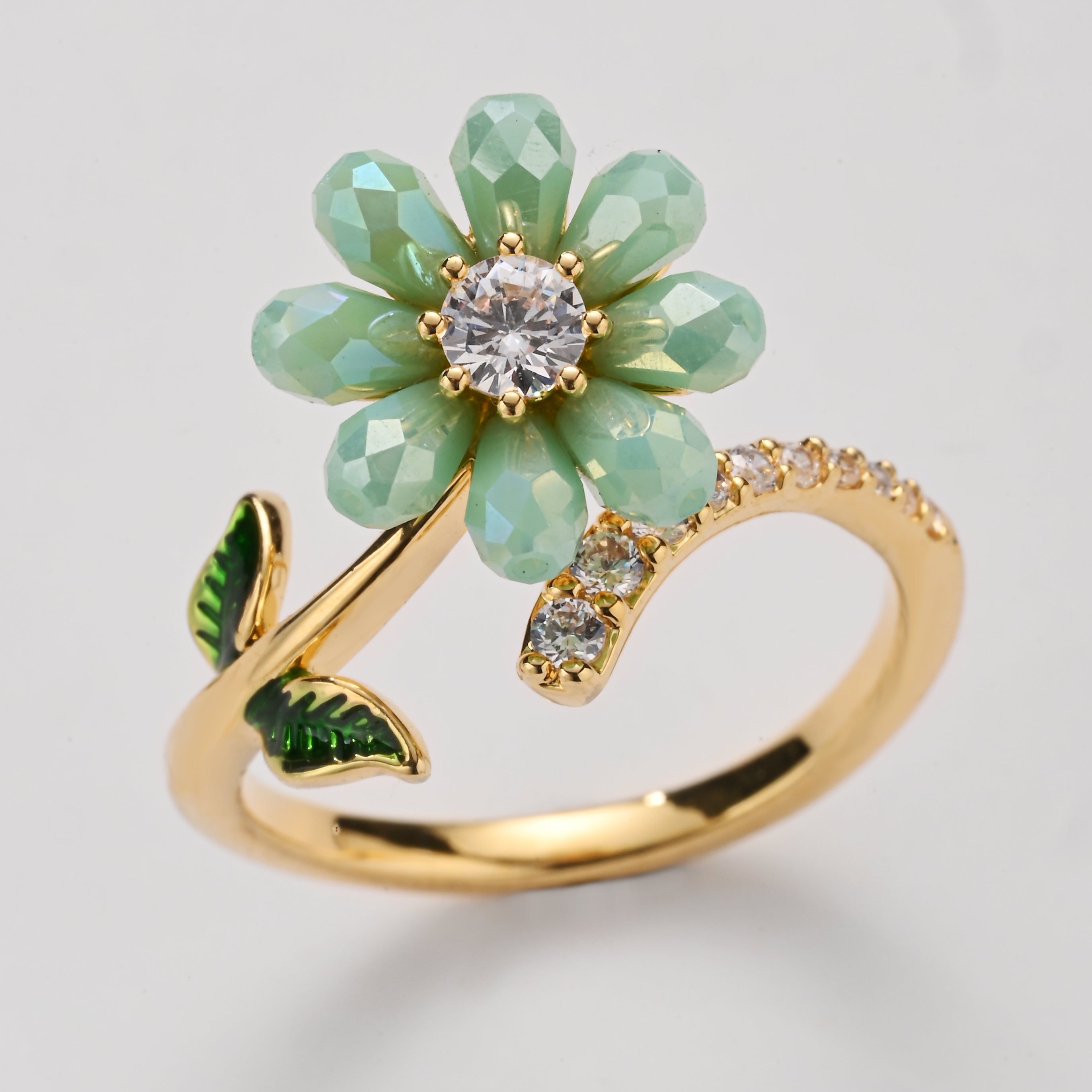 Springtime Daisy Fidget Ring