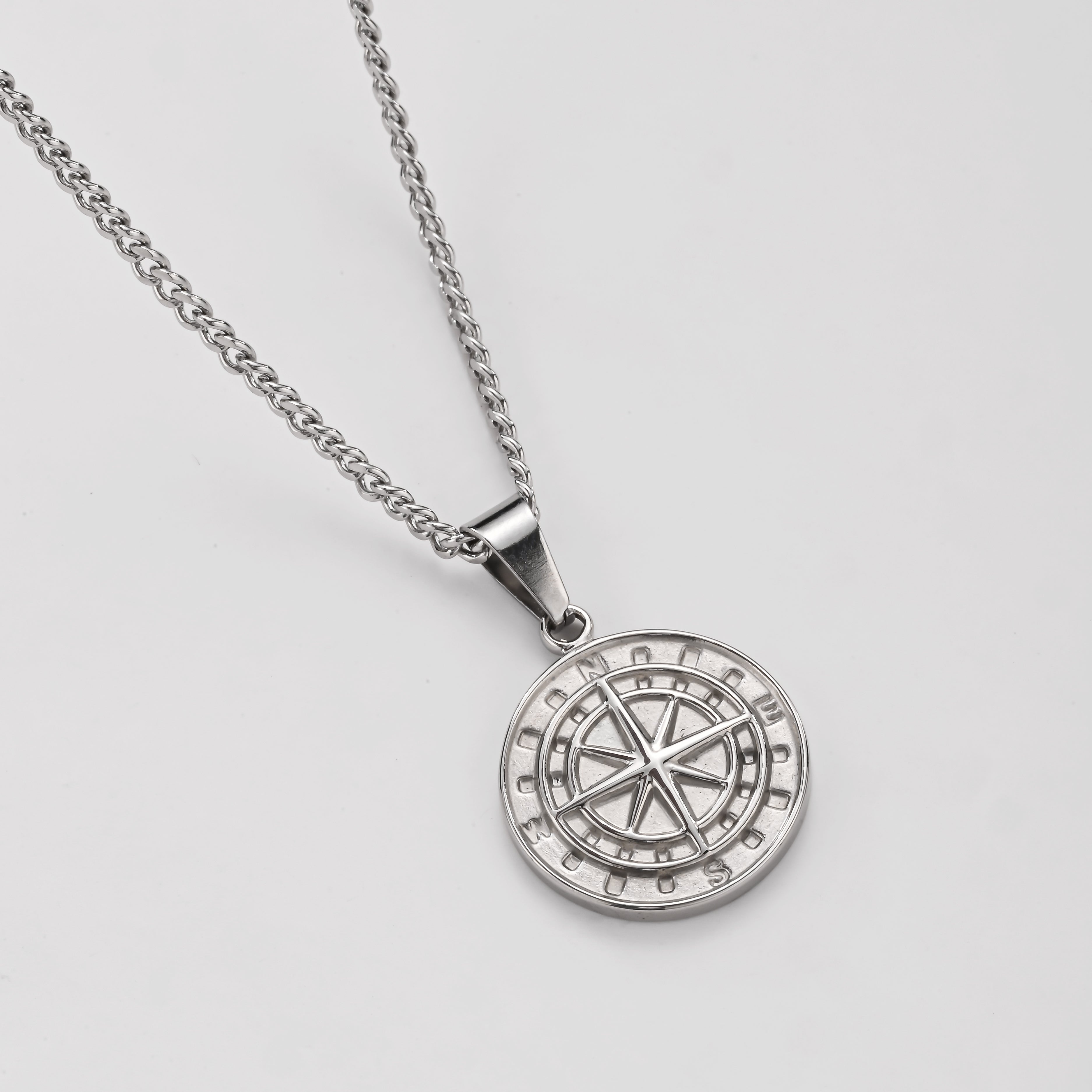Ancient Compass Pendant Necklace for Men- Tarnish free, Hypoallergenic & nickel free, Premium durable long lasting stainless steel, Skin & eco-friendly, 14k gold plated, Timeless unique design, Outdoor and indoor comfort fit, Trendy jewelry for him.
