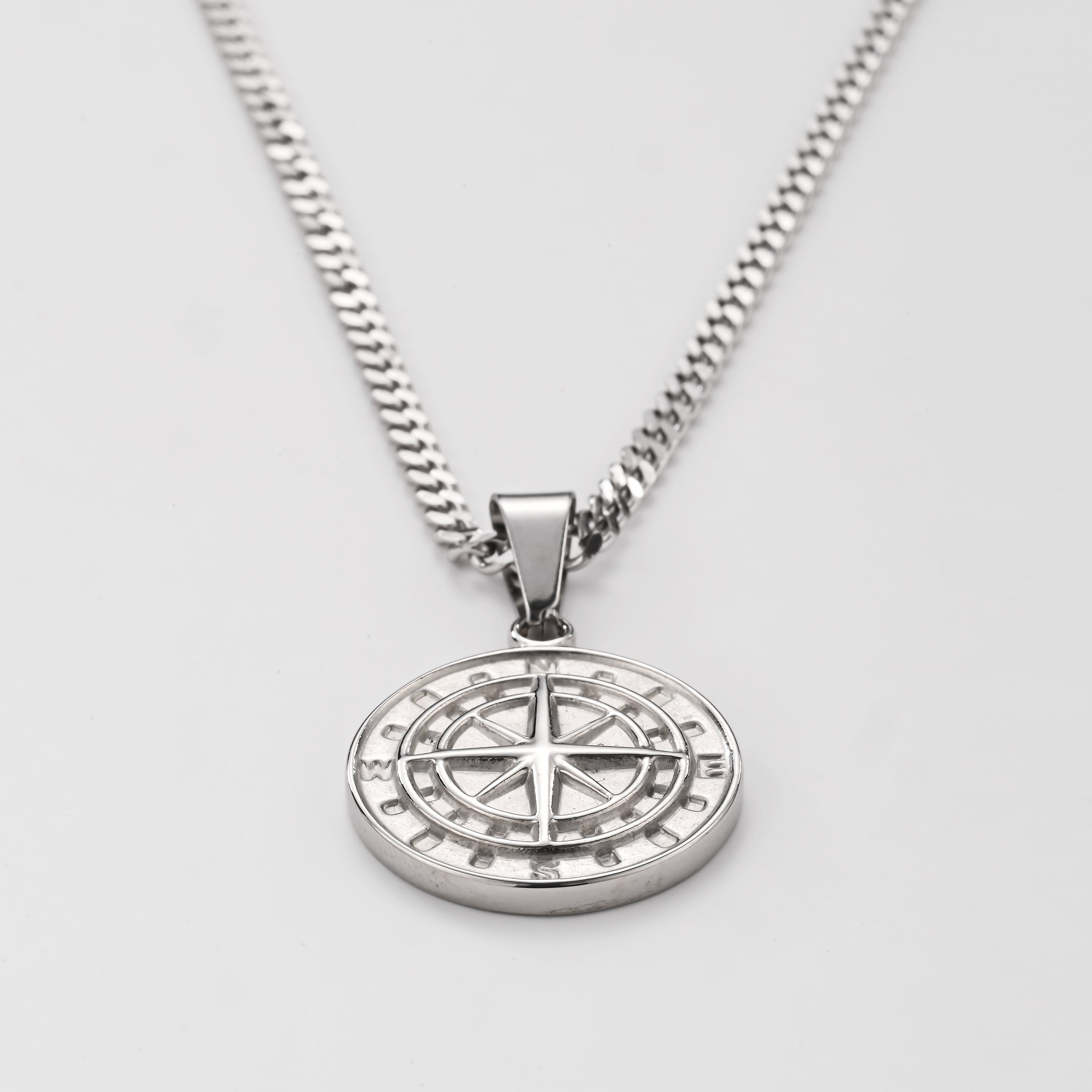 Ancient Compass Pendant Necklace