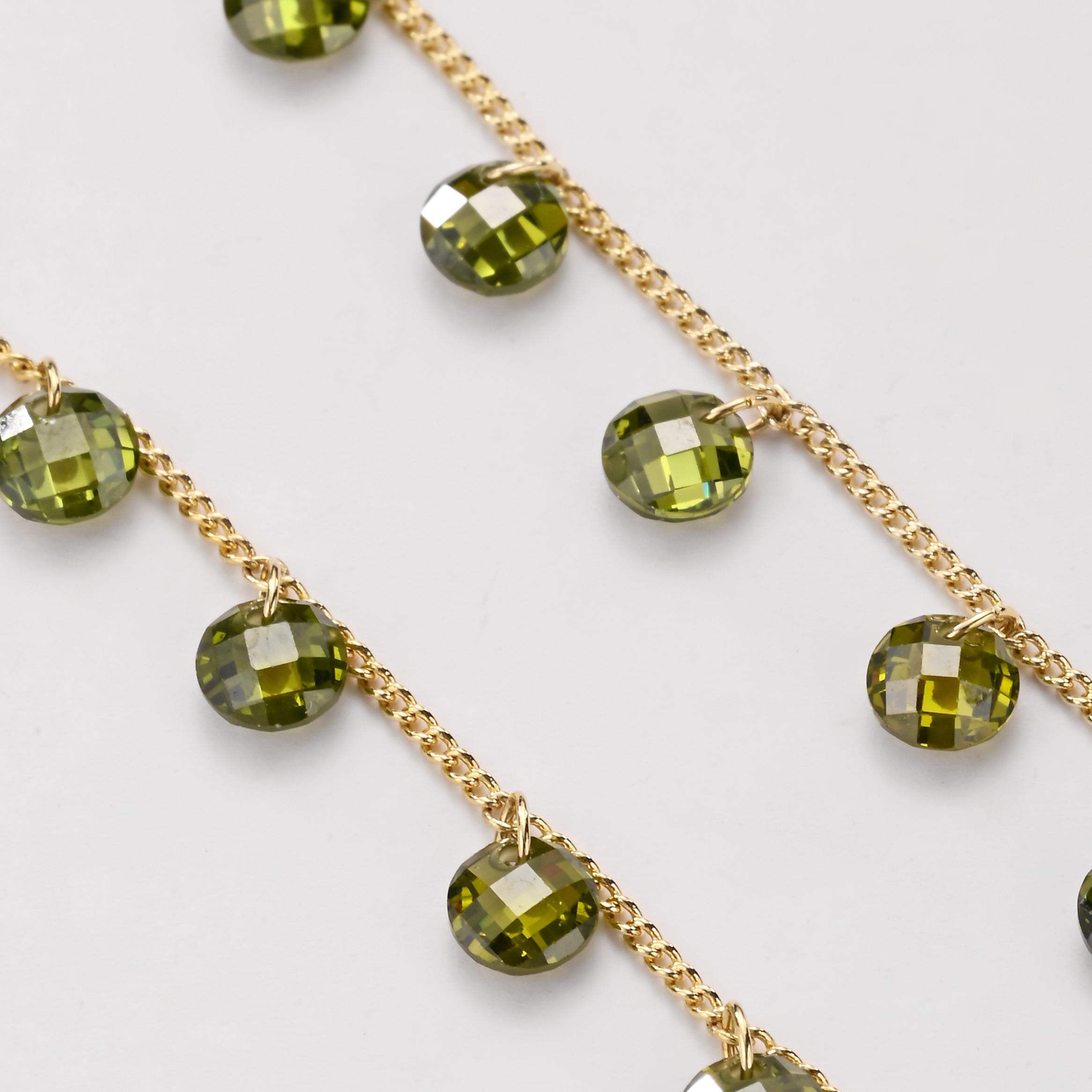 Emerald Meteor Shower Adjustable Earrings