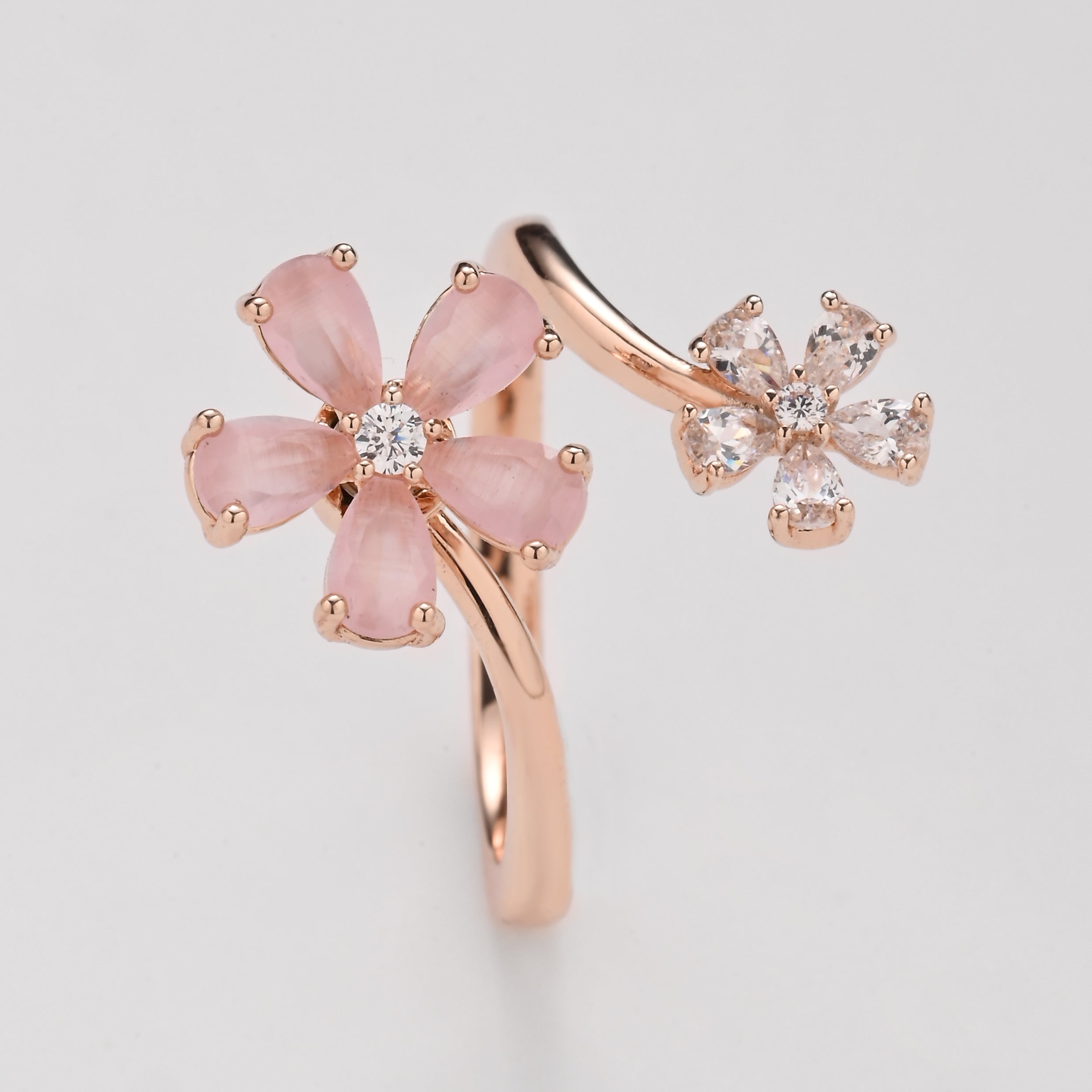 Blush Blossom Wrap Ring