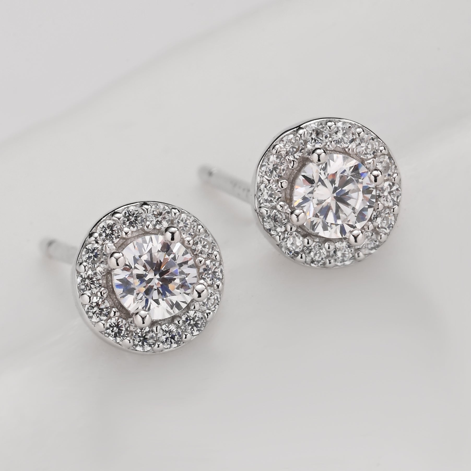 Conjunto de joyas de cristal de halo