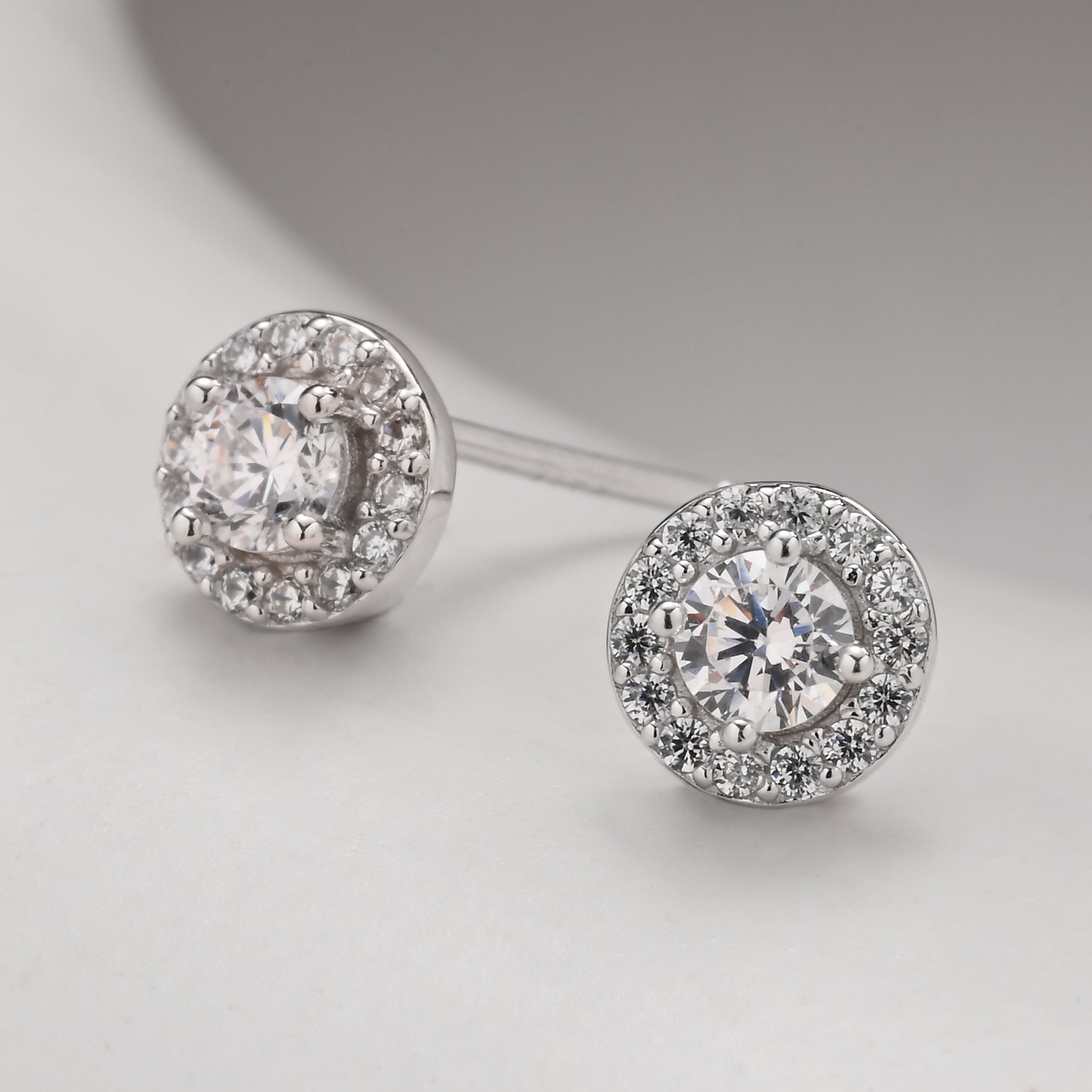 Conjunto de joyas de cristal de halo