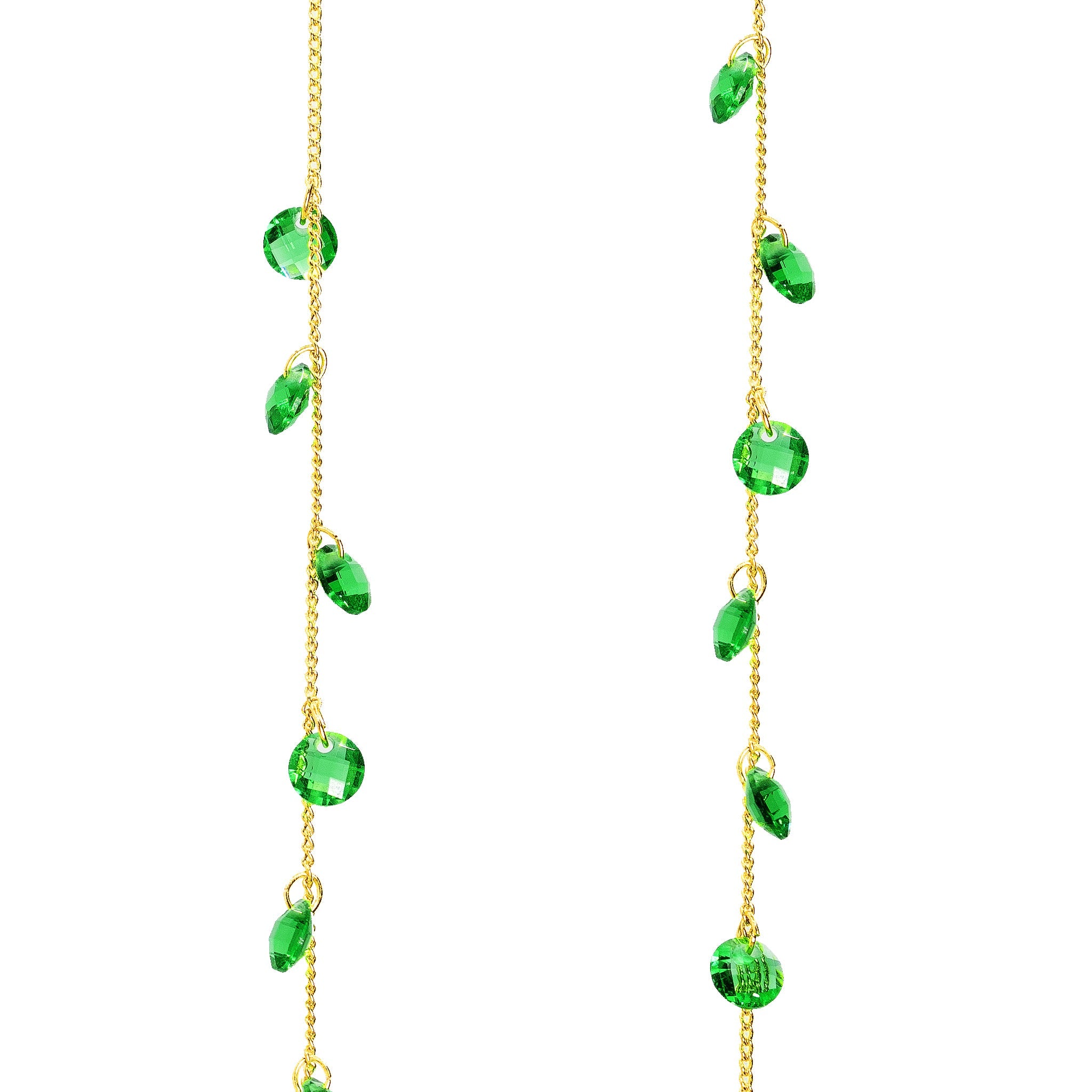 Emerald Meteor Shower Adjustable Earrings