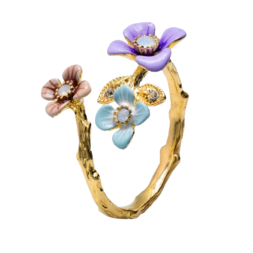 Lucky Wildflower Blossom Adjustable Ring