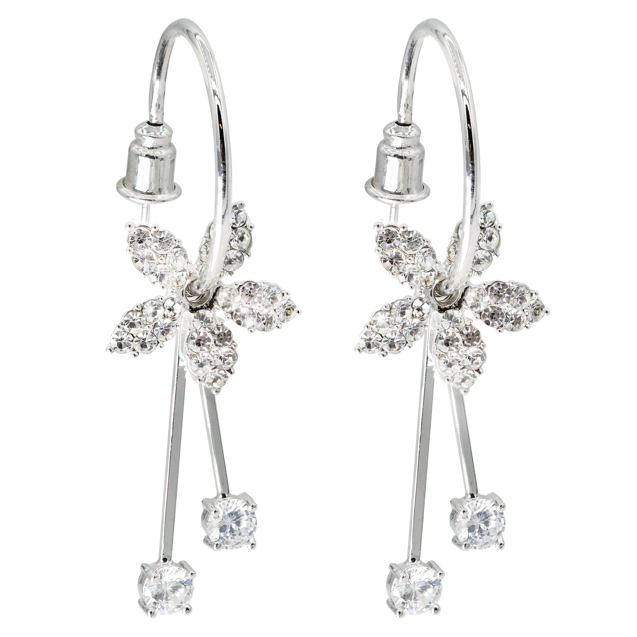 6-in-1 Glamour Lily Adjustable Earrings