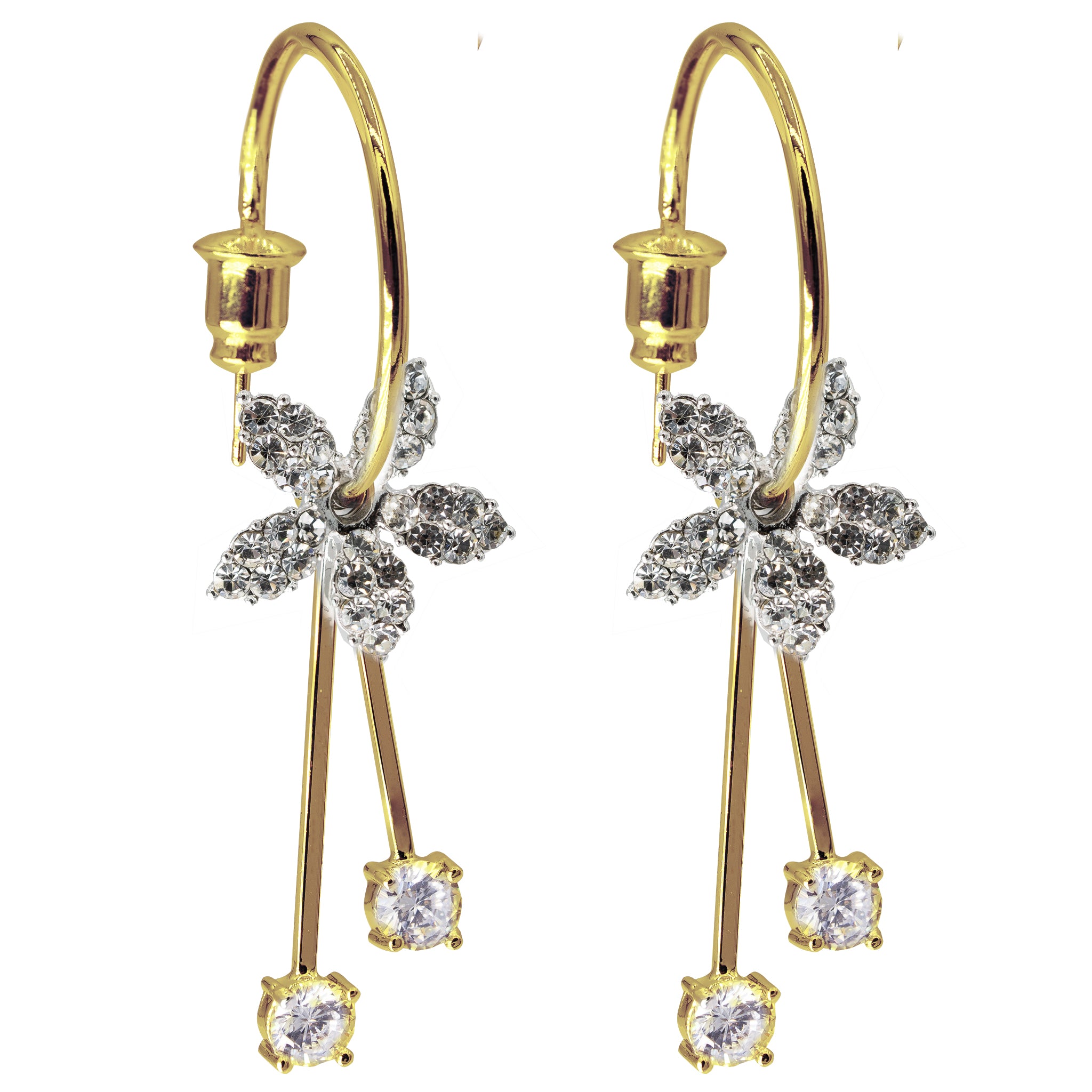 Pendientes ajustables Glamour Lily 6 en 1