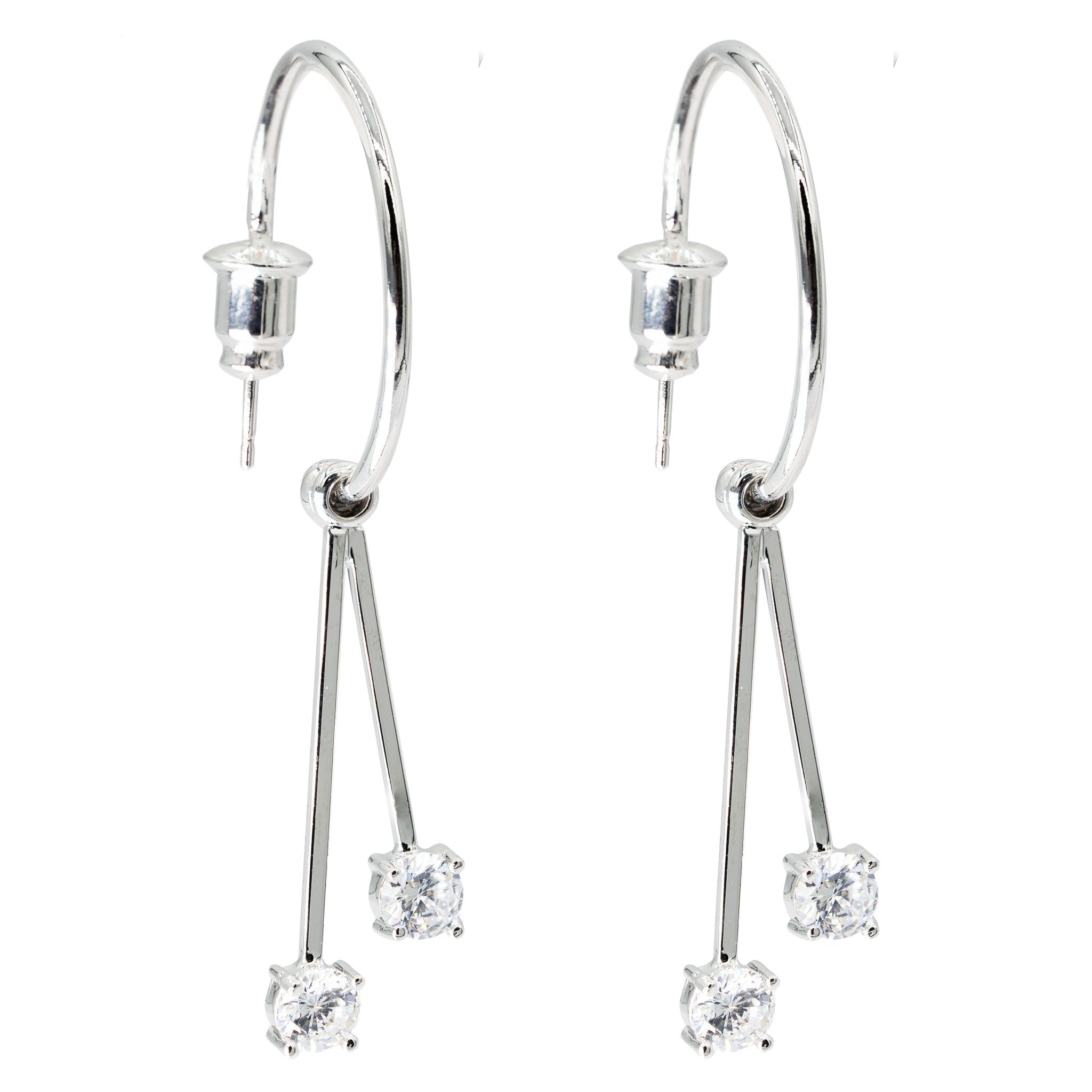 Pendientes ajustables Glamour Lily 6 en 1