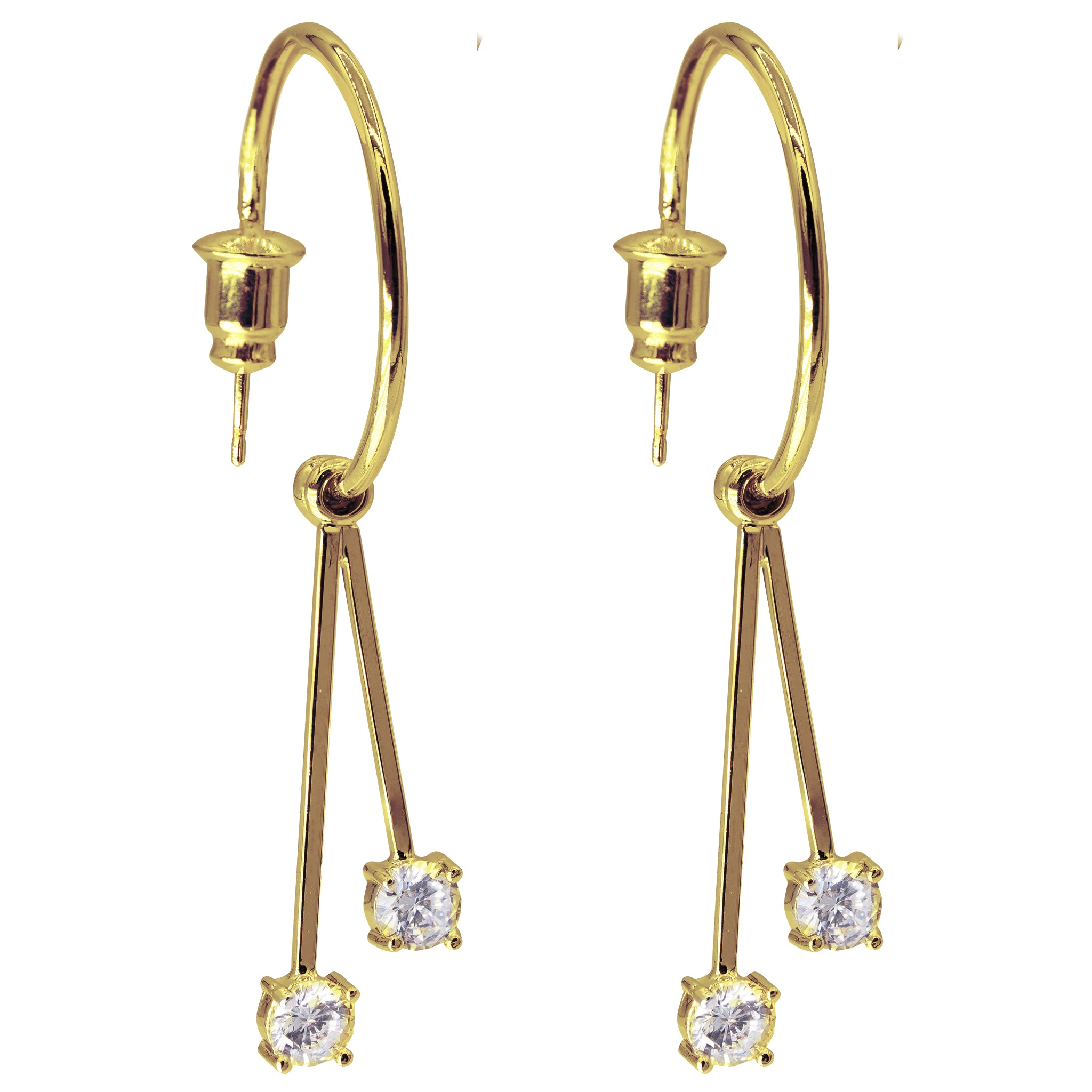Pendientes ajustables Glamour Lily 6 en 1