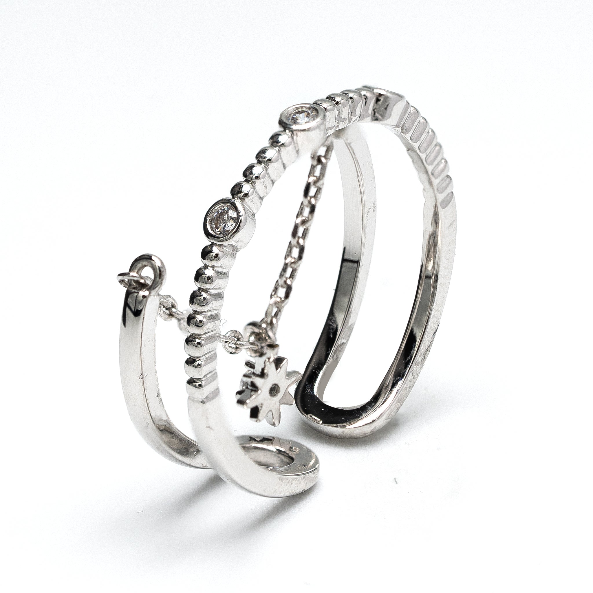 North Star Dangling Adjustable Ring