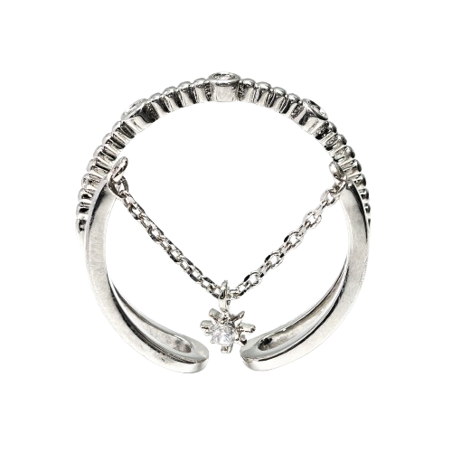 North Star Dangling Adjustable Ring
