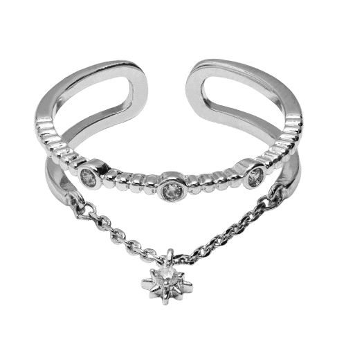 North Star Dangling Adjustable Ring