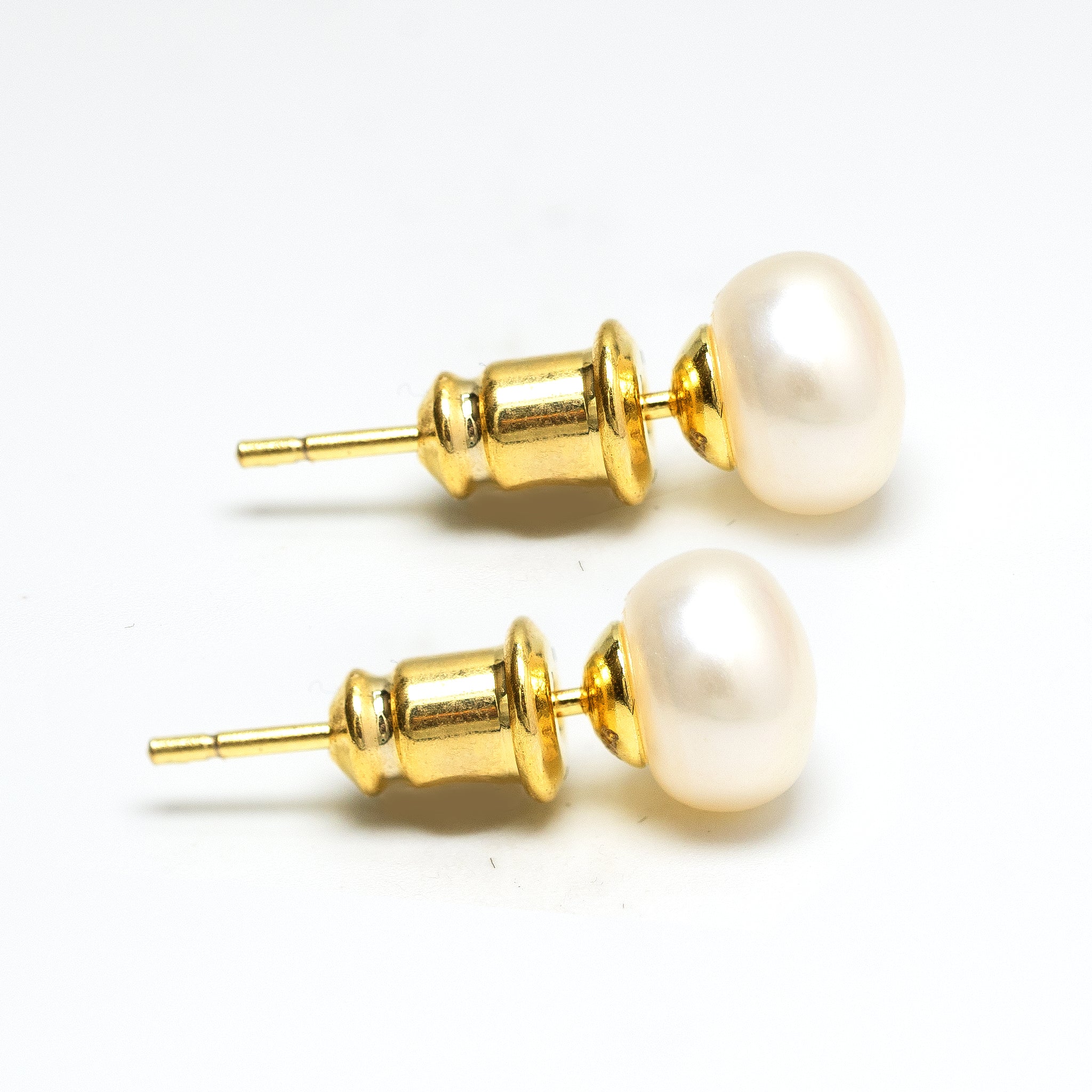 Genuine Freshwater Pearl Stud Earrings - Hypoallergenic & Nickel-free, Sterling silver back post, Genuine Freshwater Pearl, Perfect Daily Jewelry gift for her