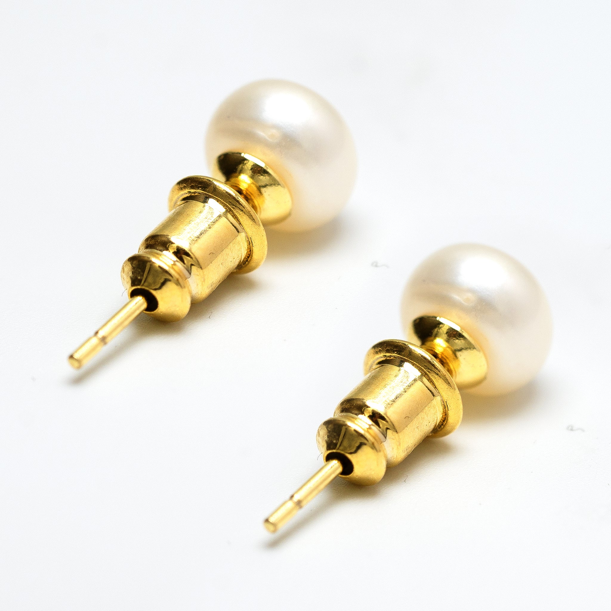 Genuine Freshwater Pearl Stud Earrings - Hypoallergenic & Nickel-free, Sterling silver back post, Genuine Freshwater Pearl, Perfect Daily Jewelry gift for her