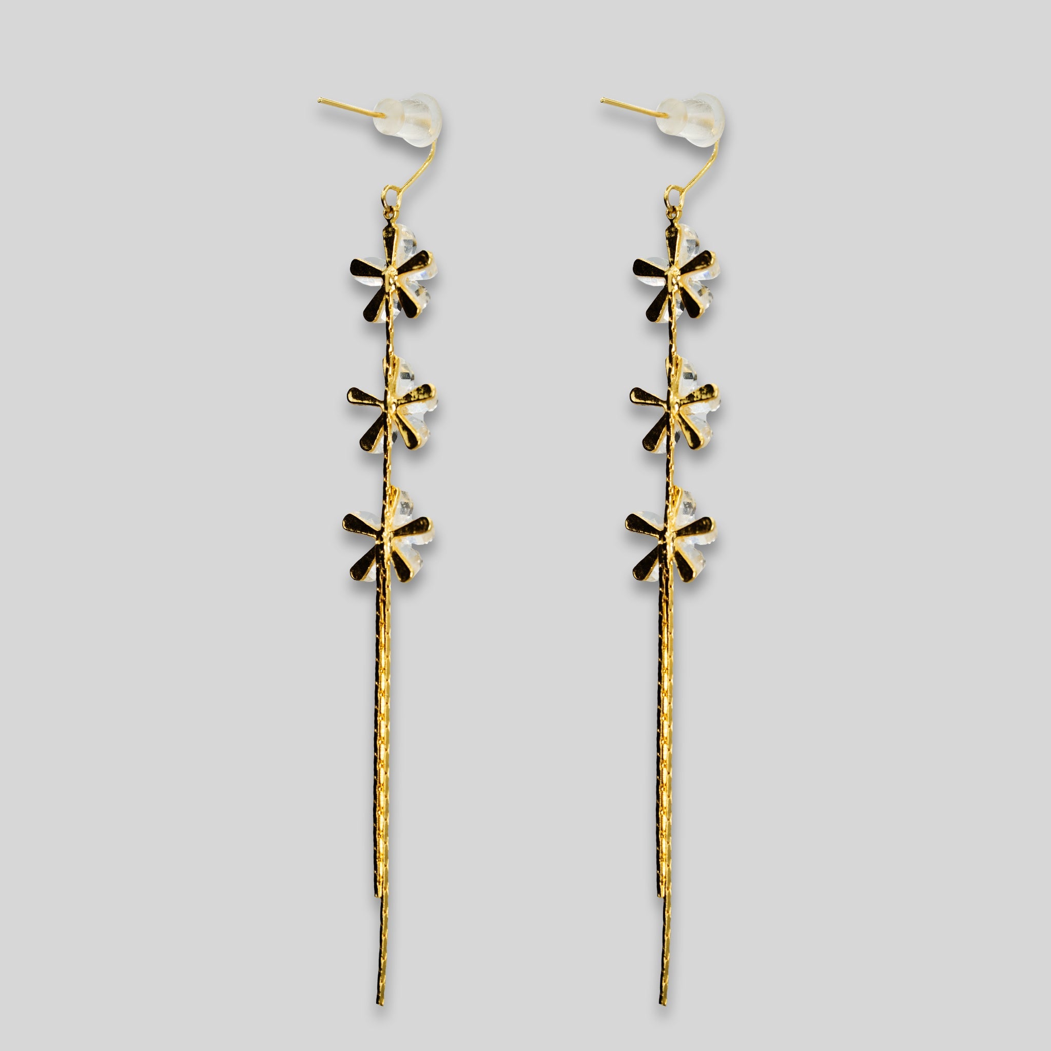 Pure Dream Flower Drop Earrings