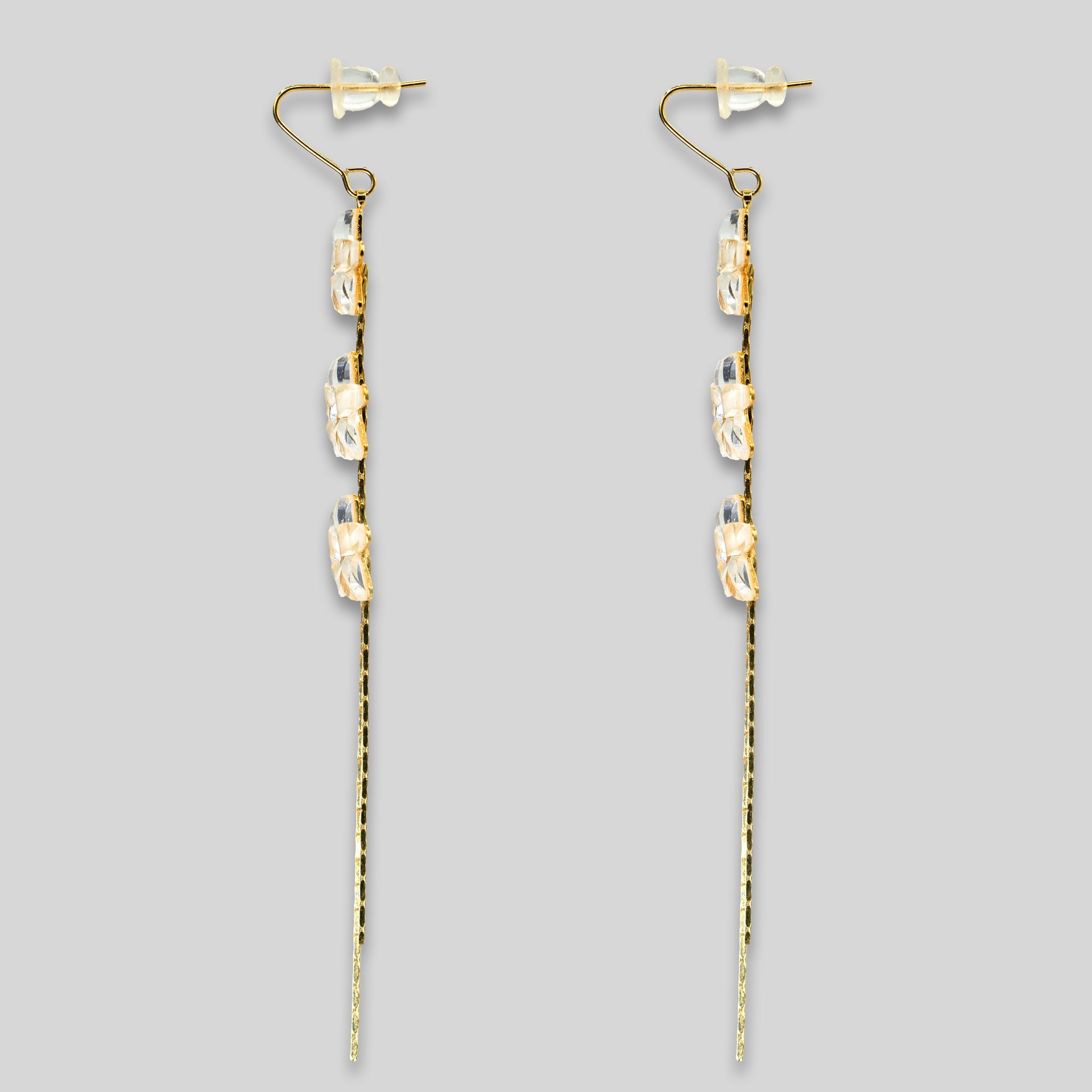 Pure Dream Flower Drop Earrings