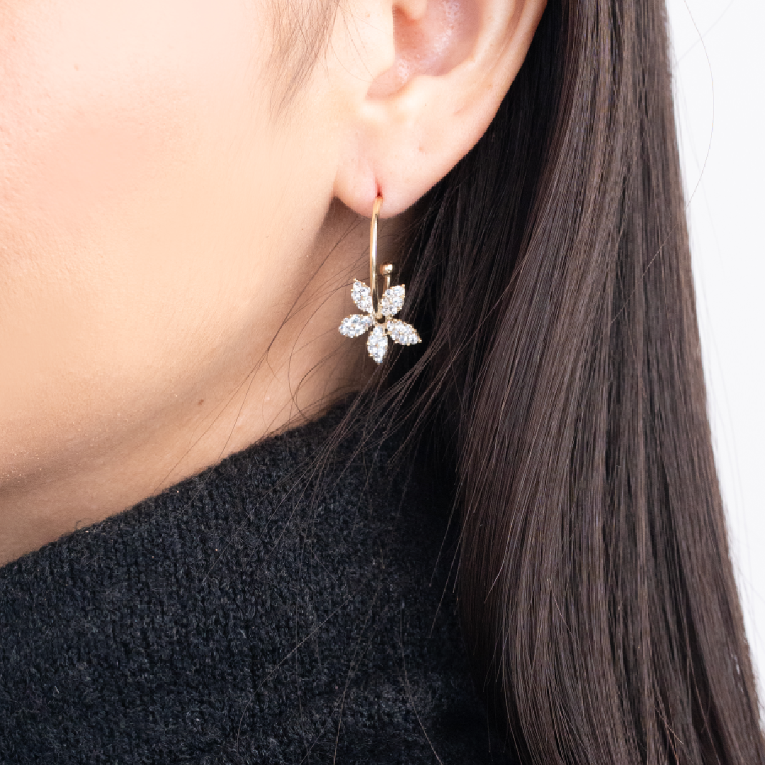 Pendientes ajustables Glamour Lily 6 en 1
