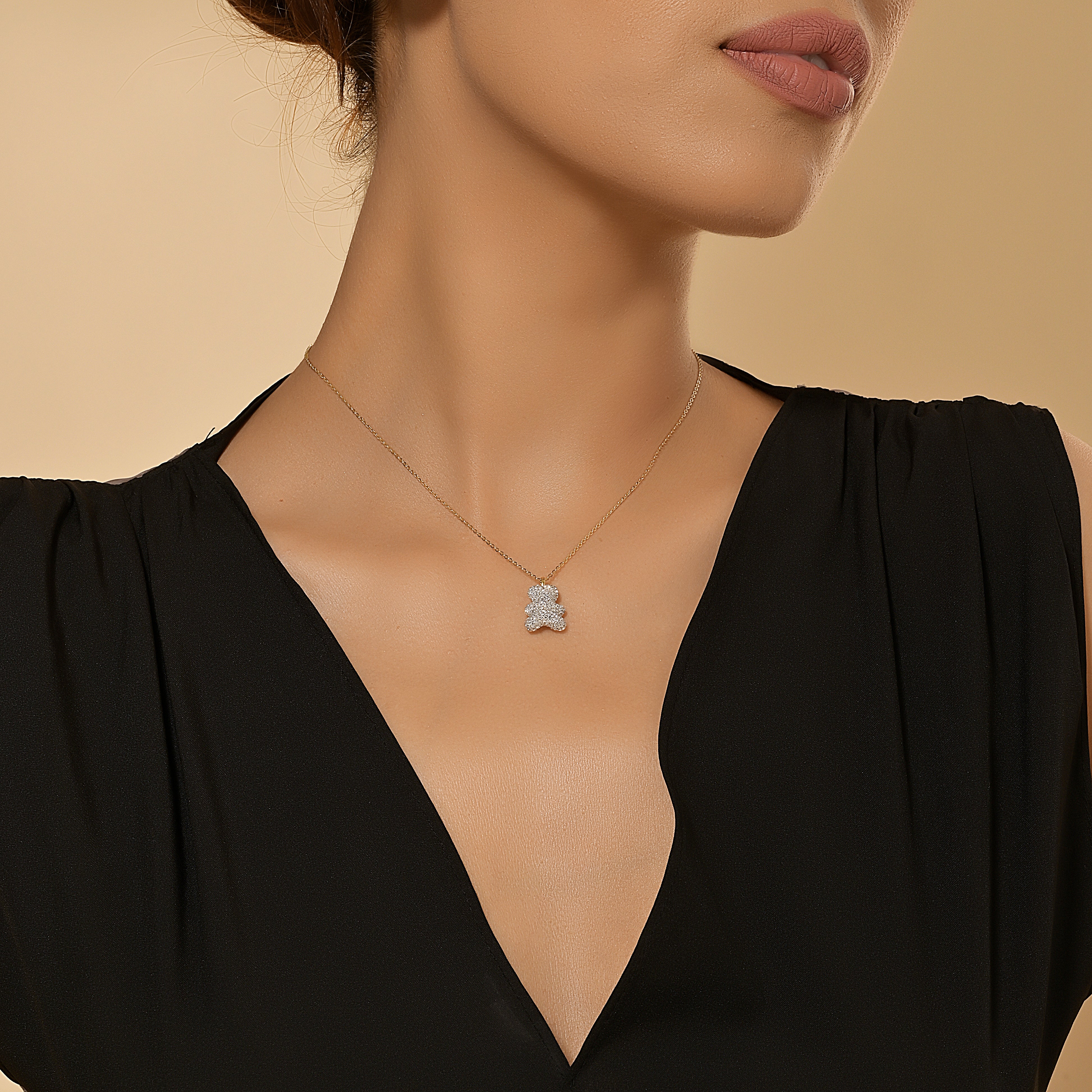 Collar de oso del tesoro centelleante