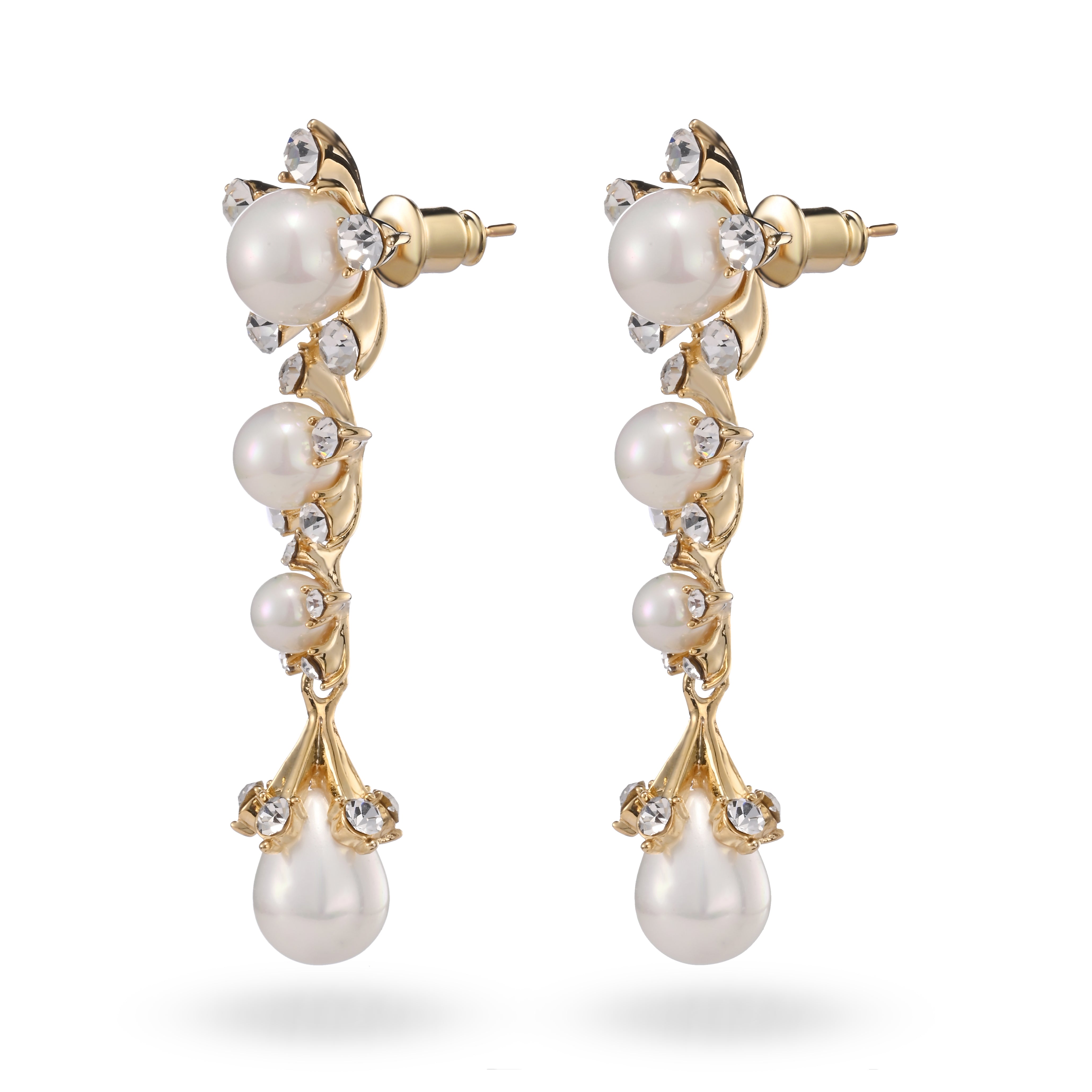 Pendientes colgantes de perla radiante