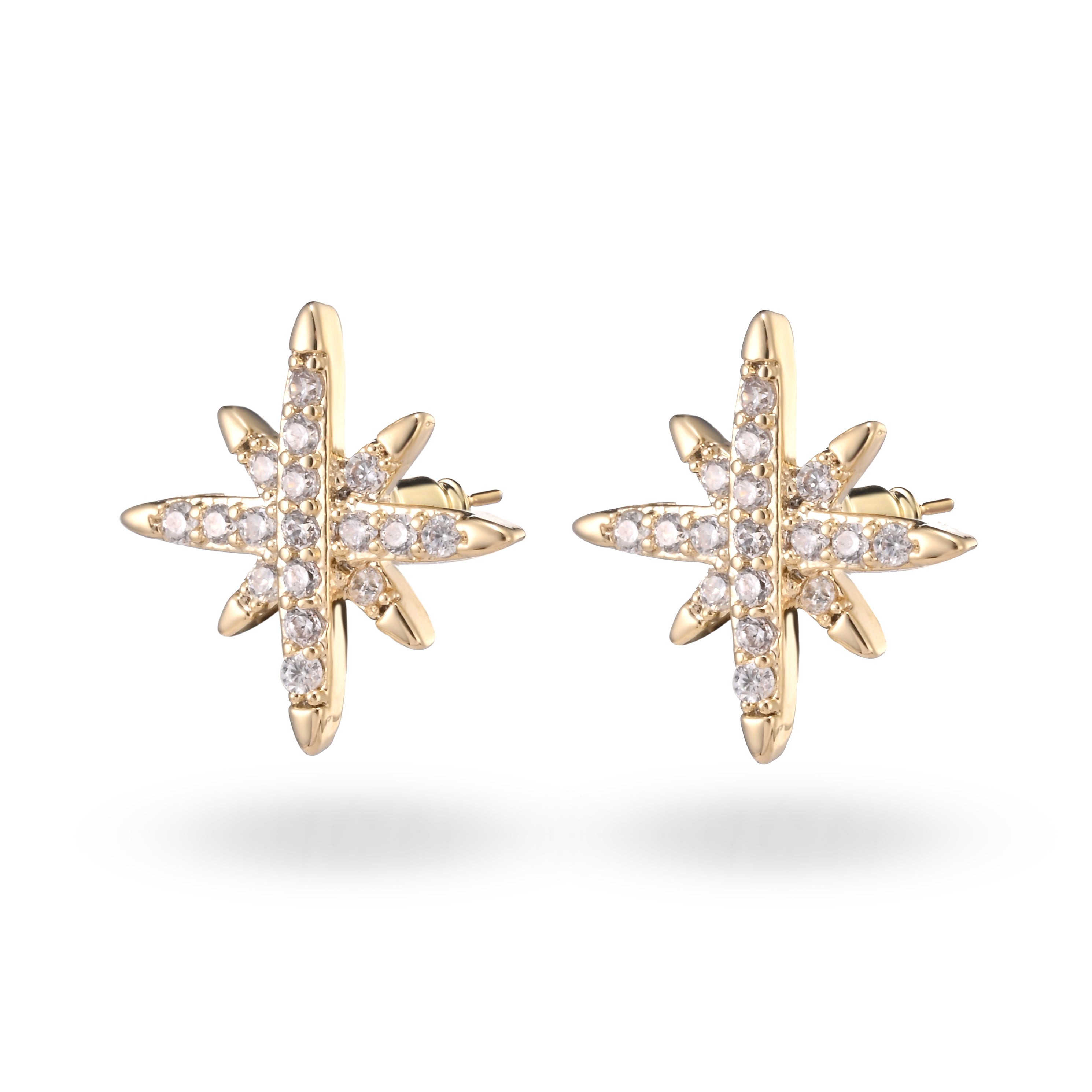 Delicados pendientes con forma de estrella