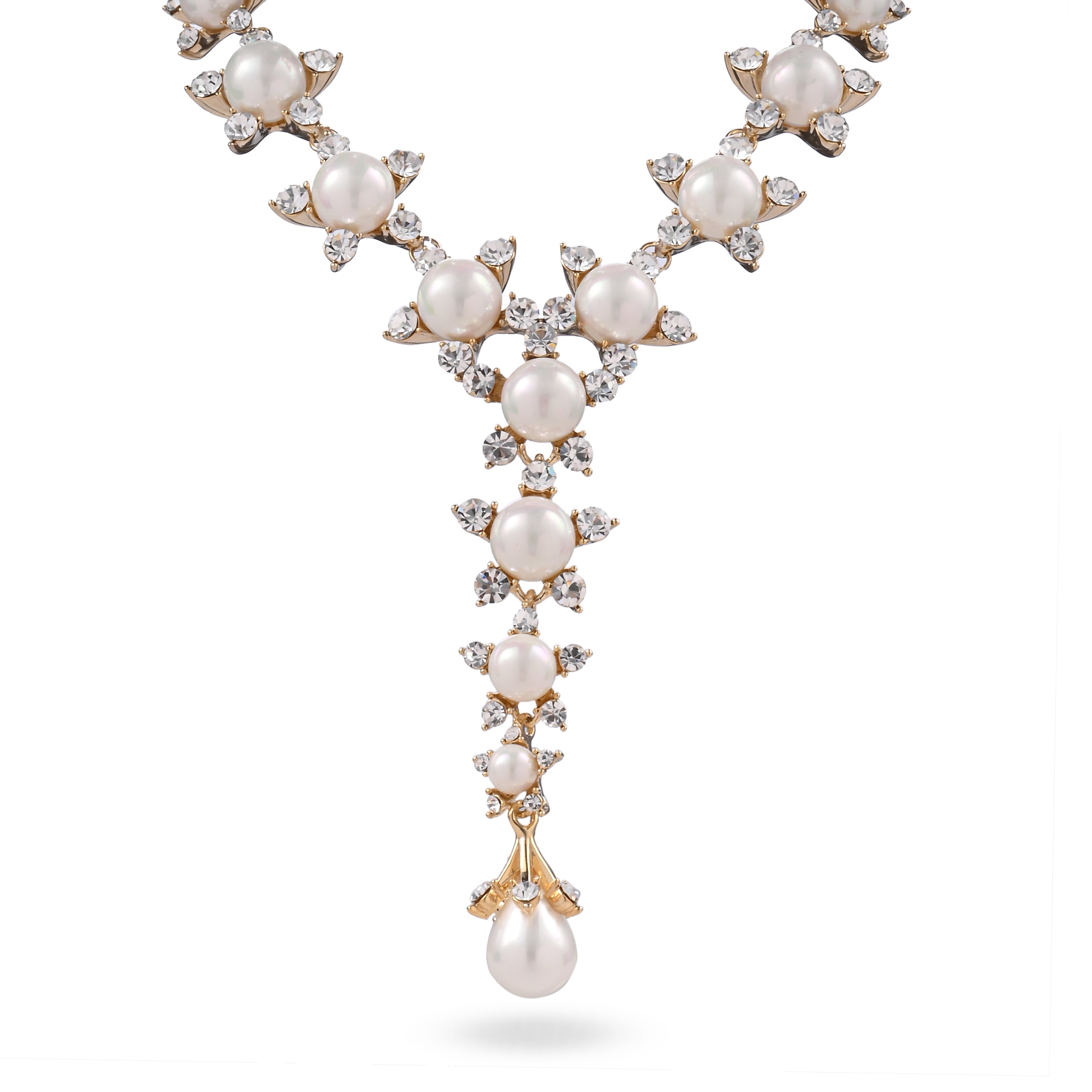Collar de cadena de jardín de perlas