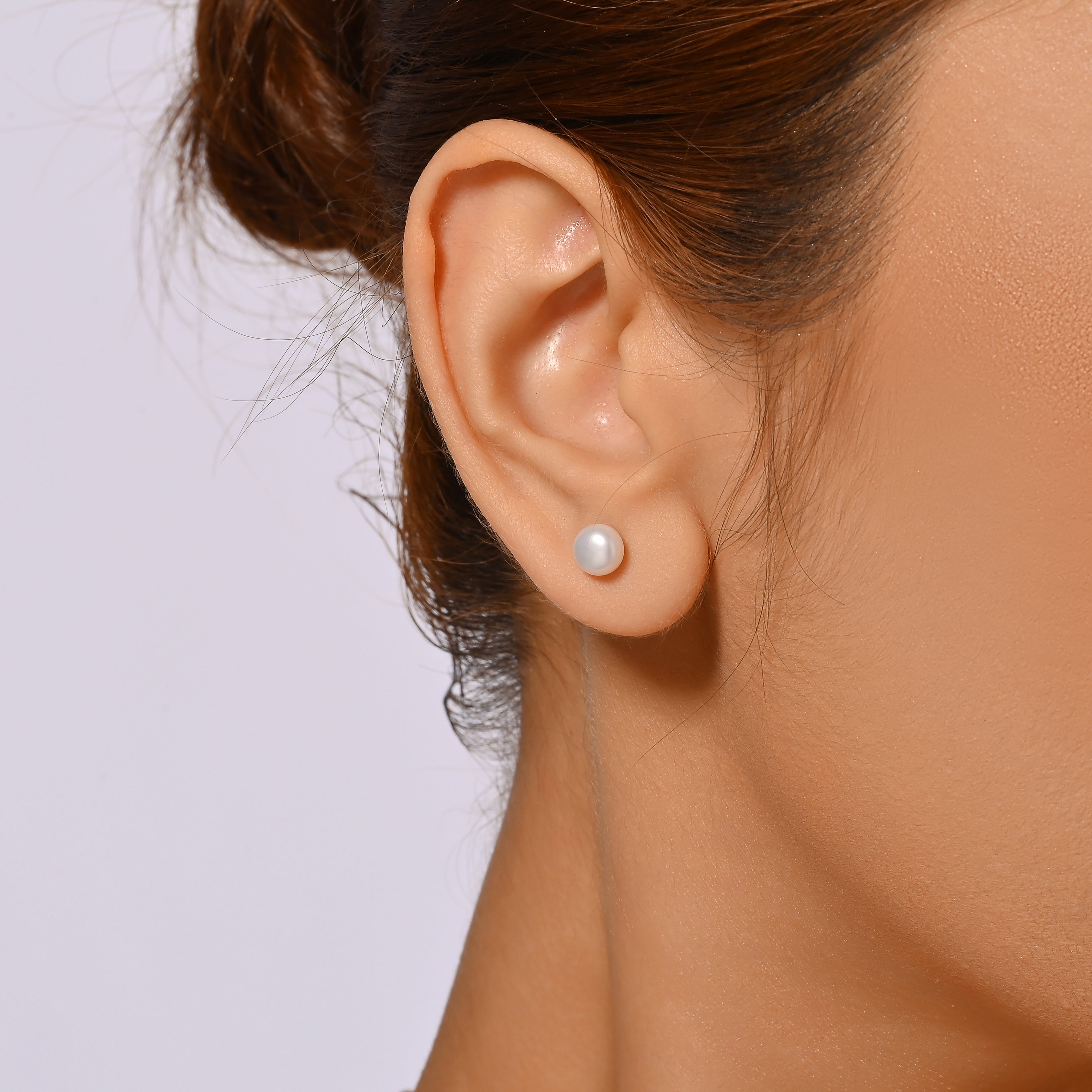 Pendientes de perlas de agua dulce