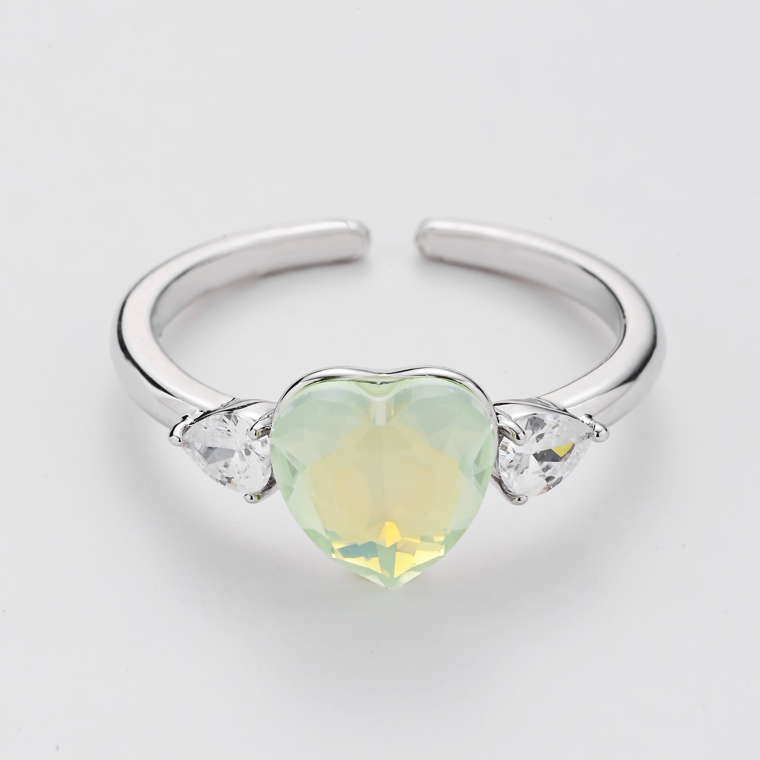 Anillo de corazón de océano