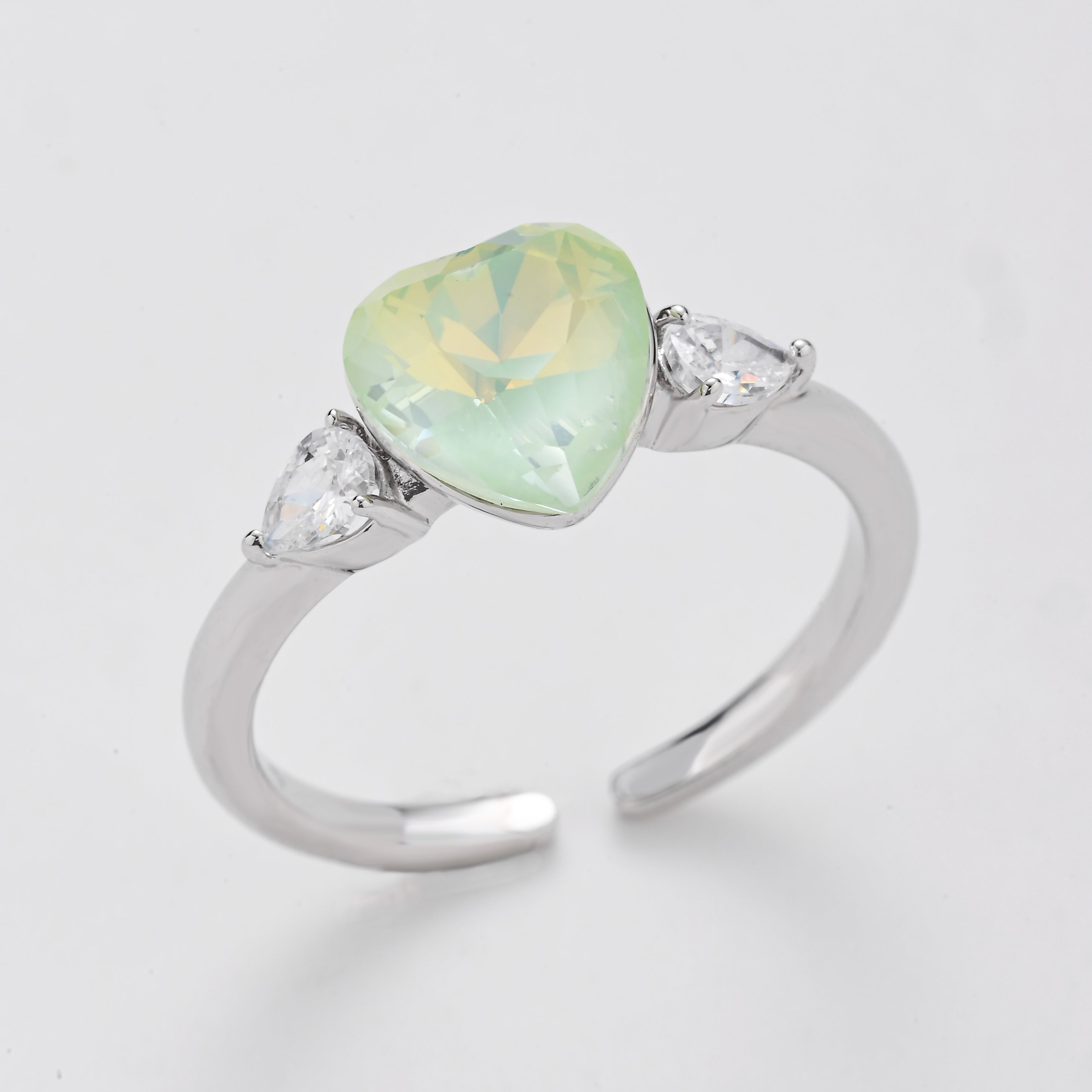 Anillo de corazón de océano