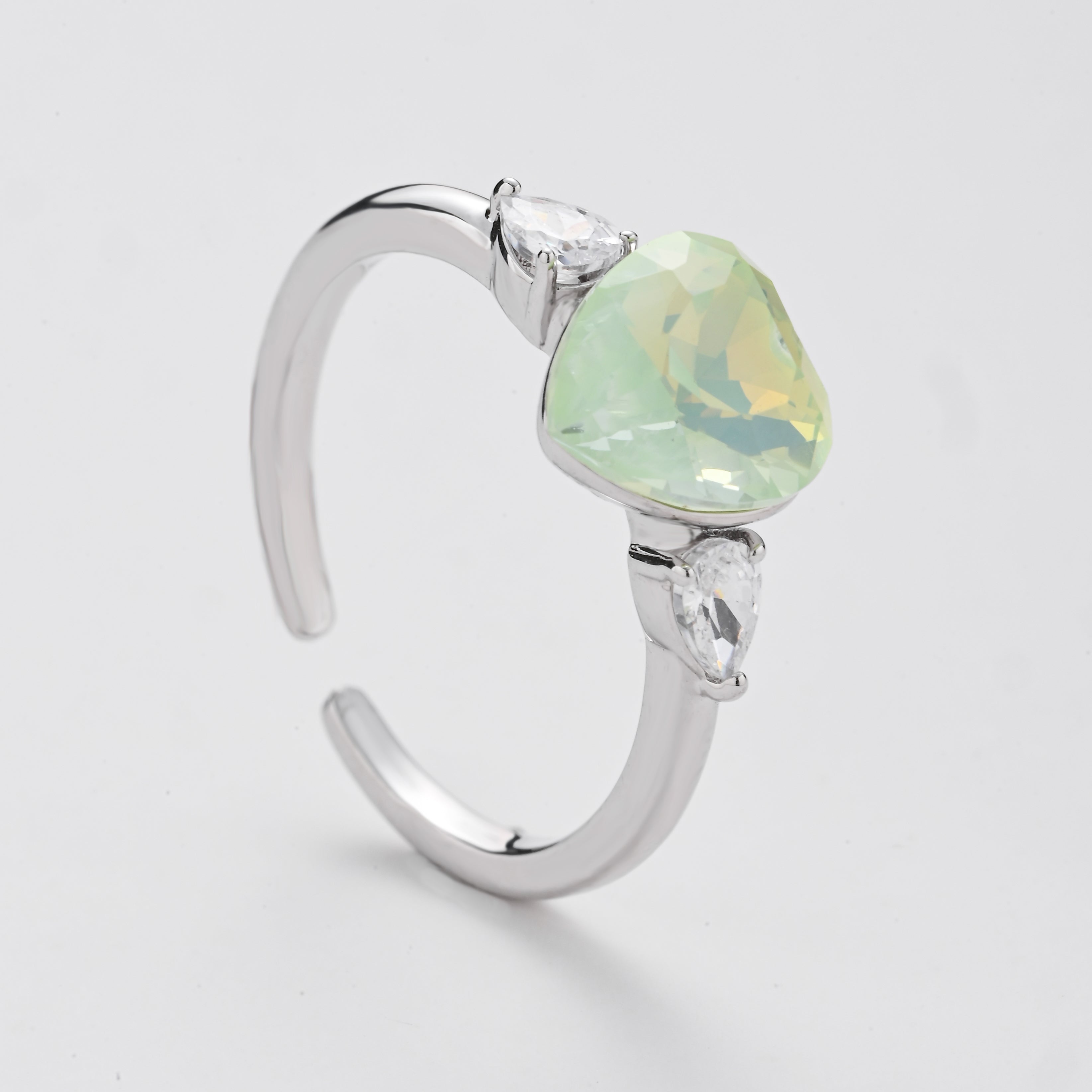 Anillo de corazón de océano