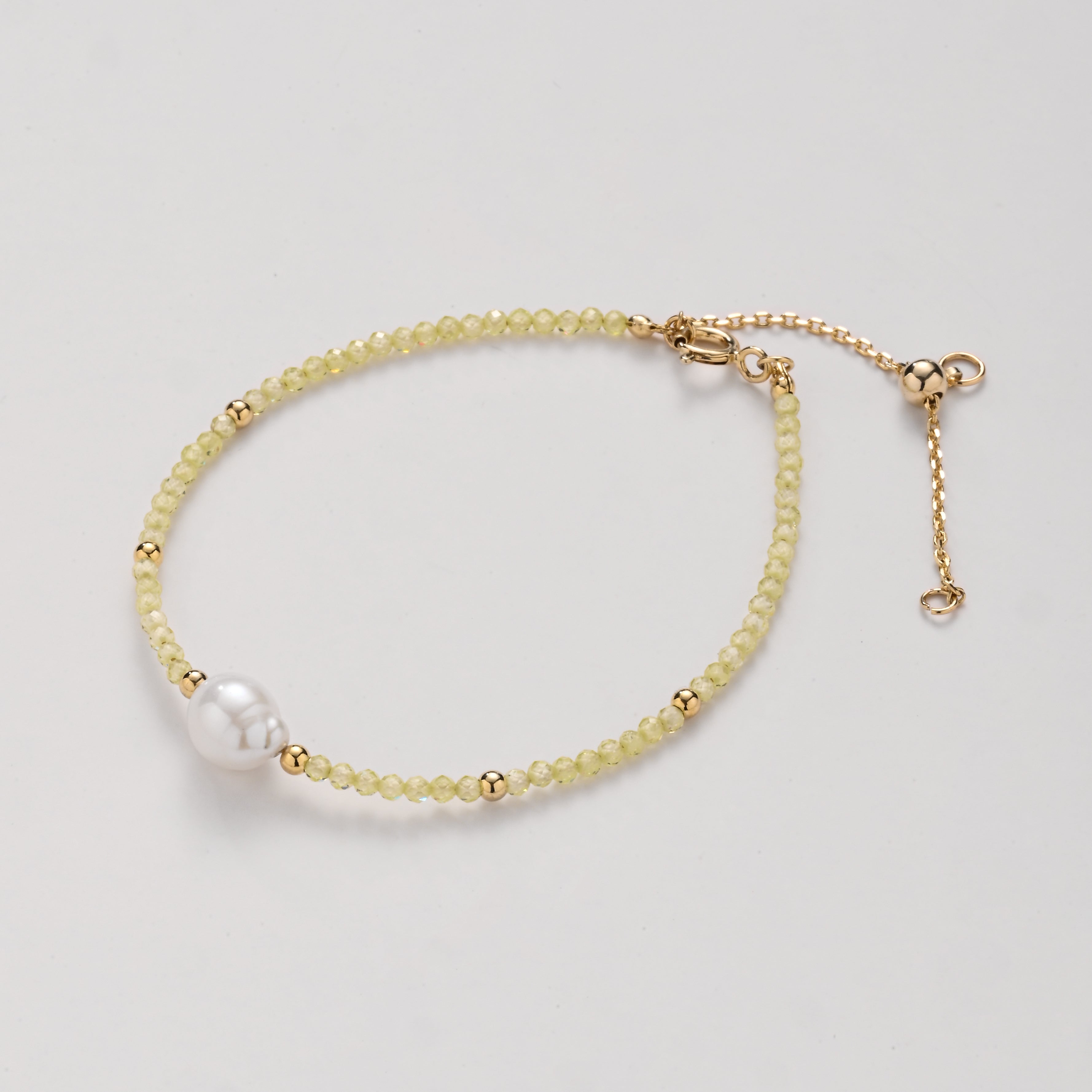 Pulsera ajustable de perlas de agua dulce