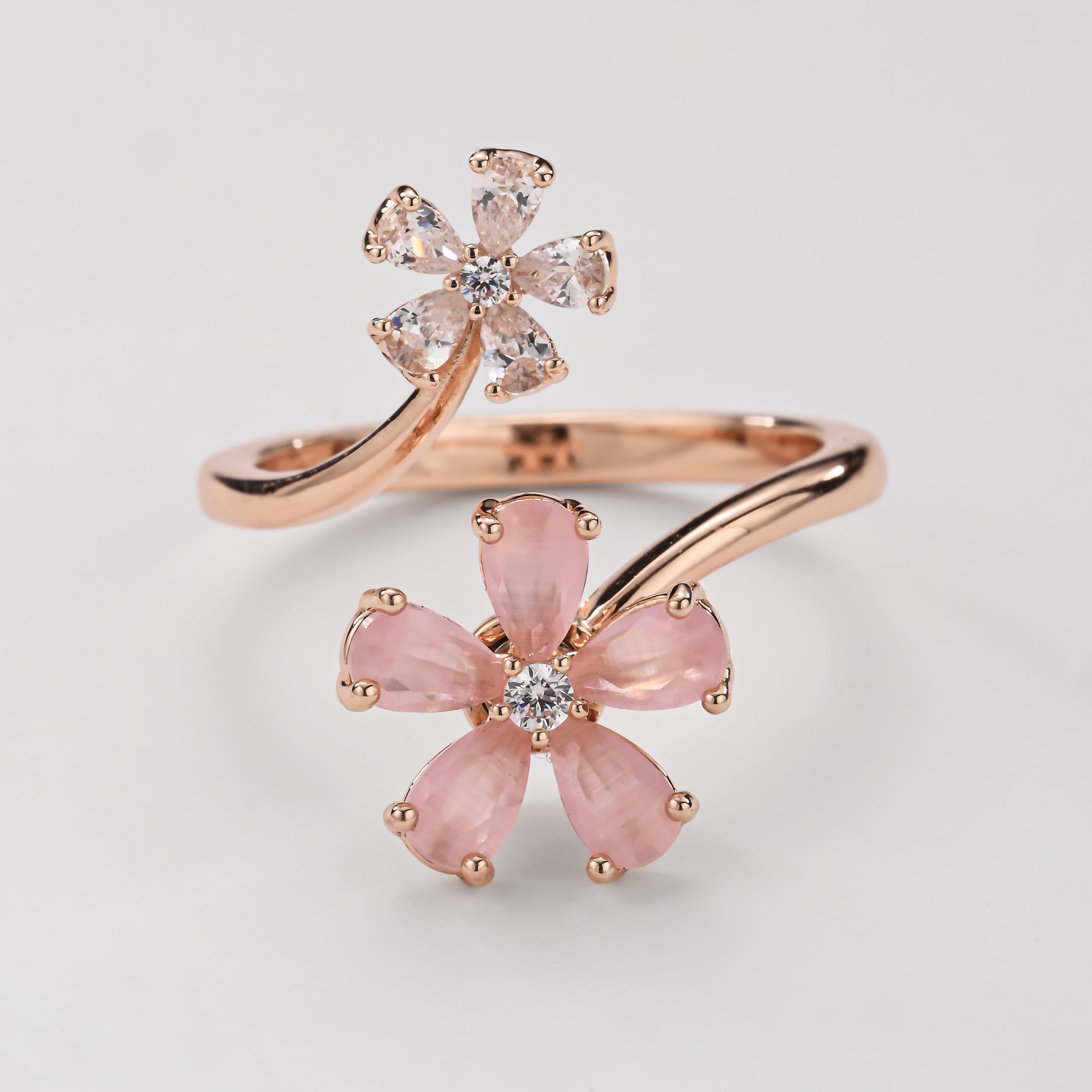 Anillo envolvente Blush Blossom