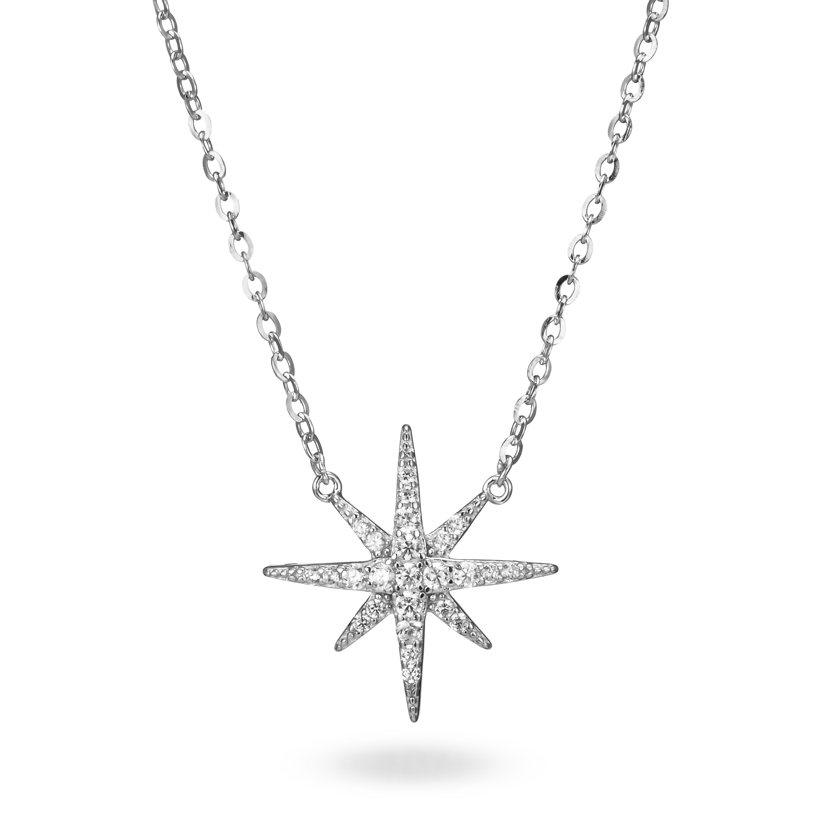 Collar colgante de estrella del norte