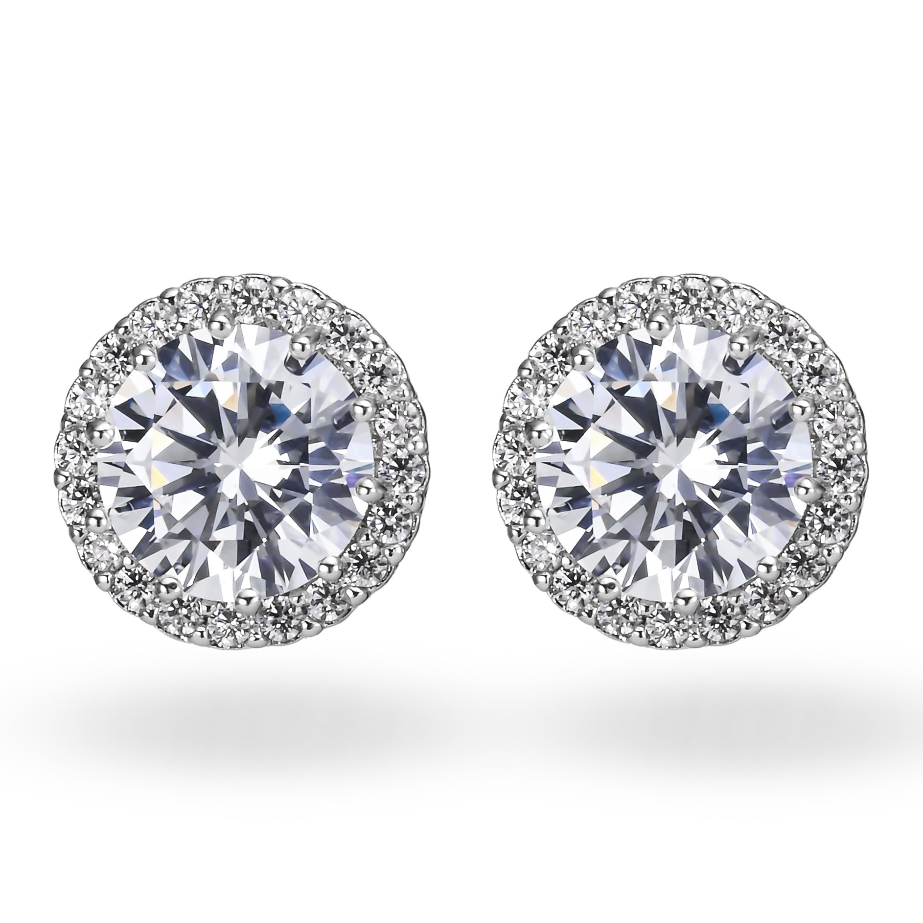 Pendientes sencillos con brillo
