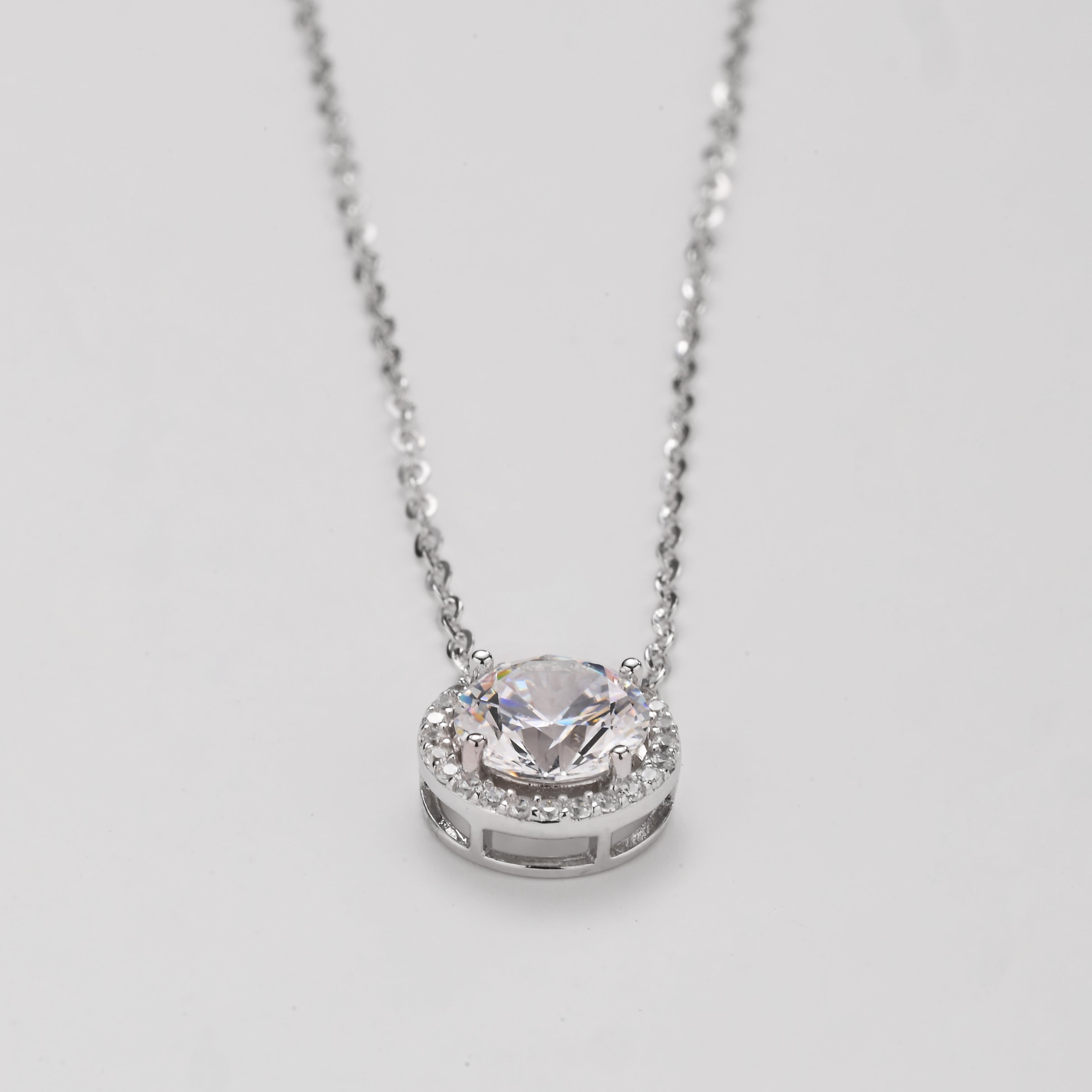 Conjunto de joyas de cristal de halo